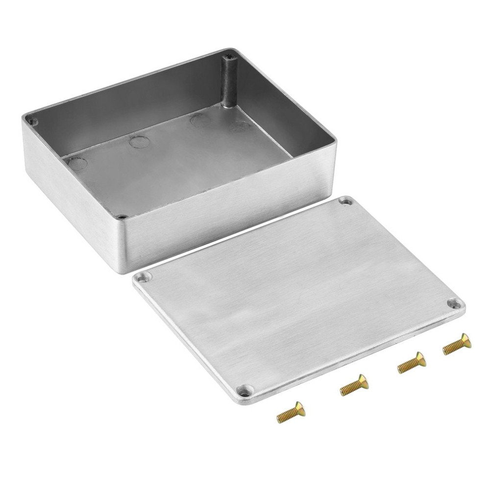 AutoE Effects Pedal Aluminum Stomp Box Enclosure for Guitar Instrument Cases Storage Holder (1590BB)