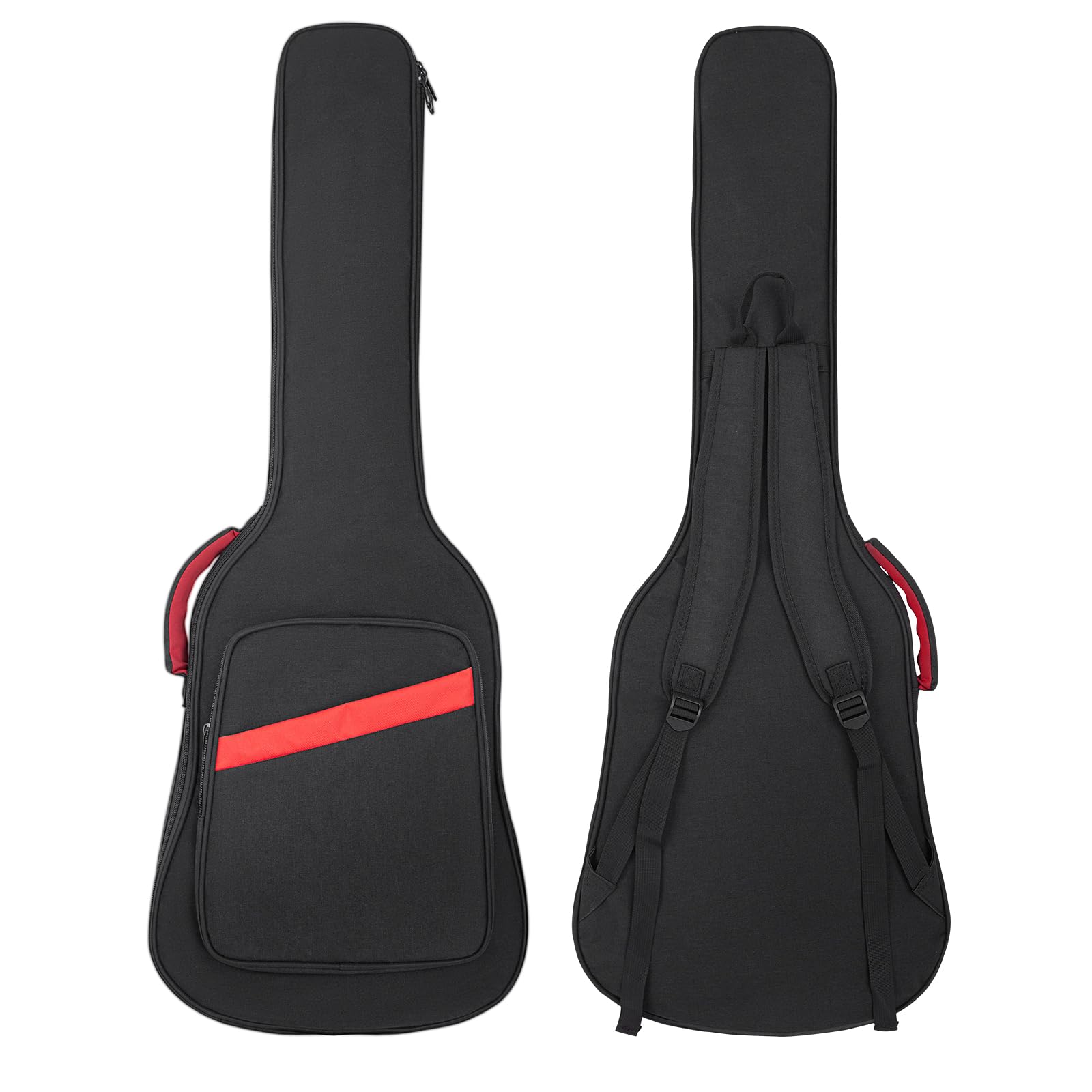 Muscab Electric Guitar Bag 7mm Padding Electric Guitar Case, 39 Inch Electric Guitar Gig Bag Backpack with Neck Strap and Pocket