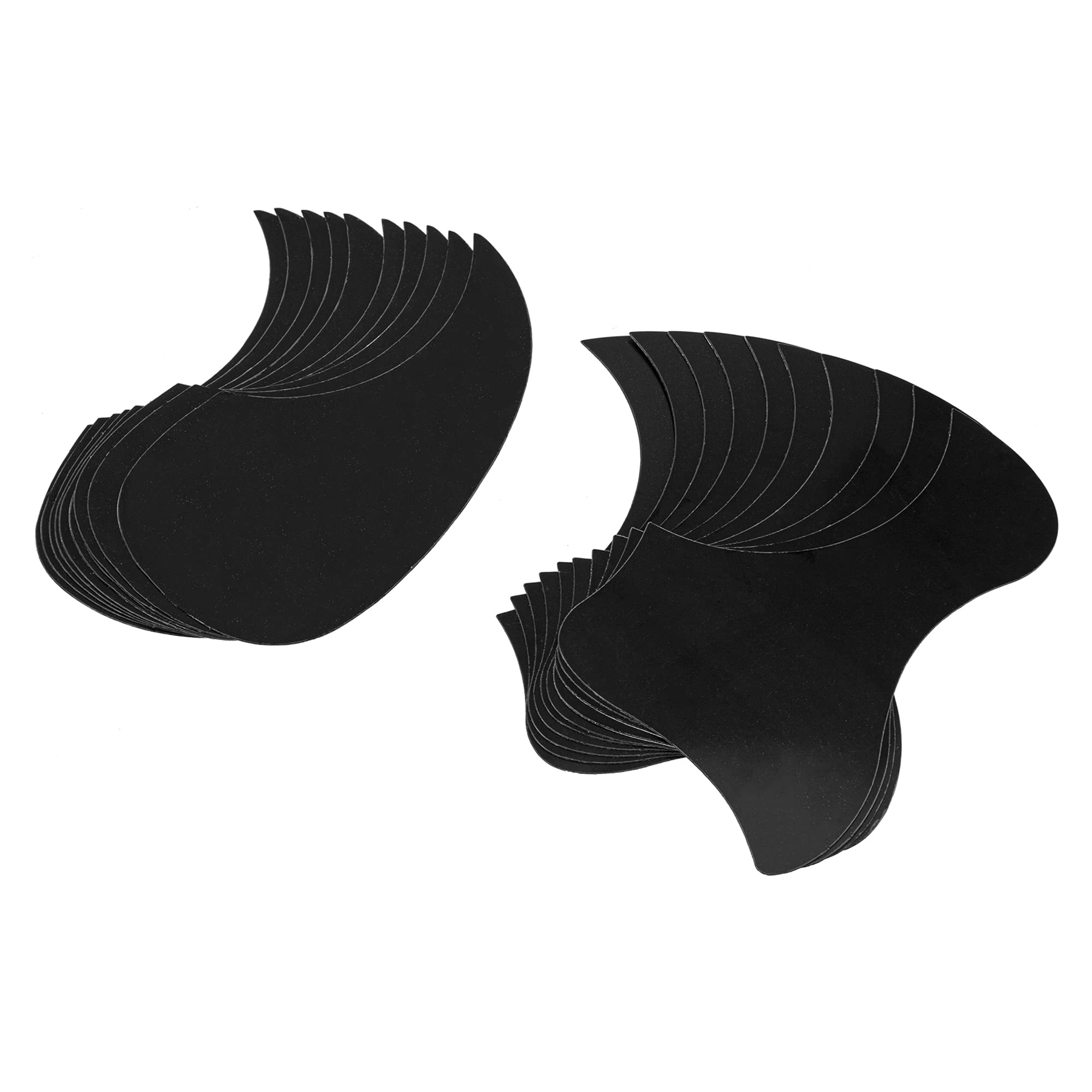20Pcs Yootones Acoustic Guitar Pickguard Hummingbird-Shaped & Water-Shaped Compatible With Acoustic Guitar (Black)