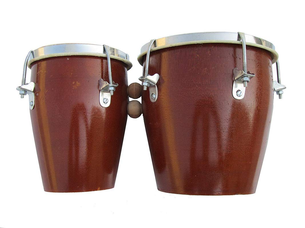 Gt Manufacturers Baby Toy Handmade Wooden Two Piece Bongo For Baby(Brown 02)