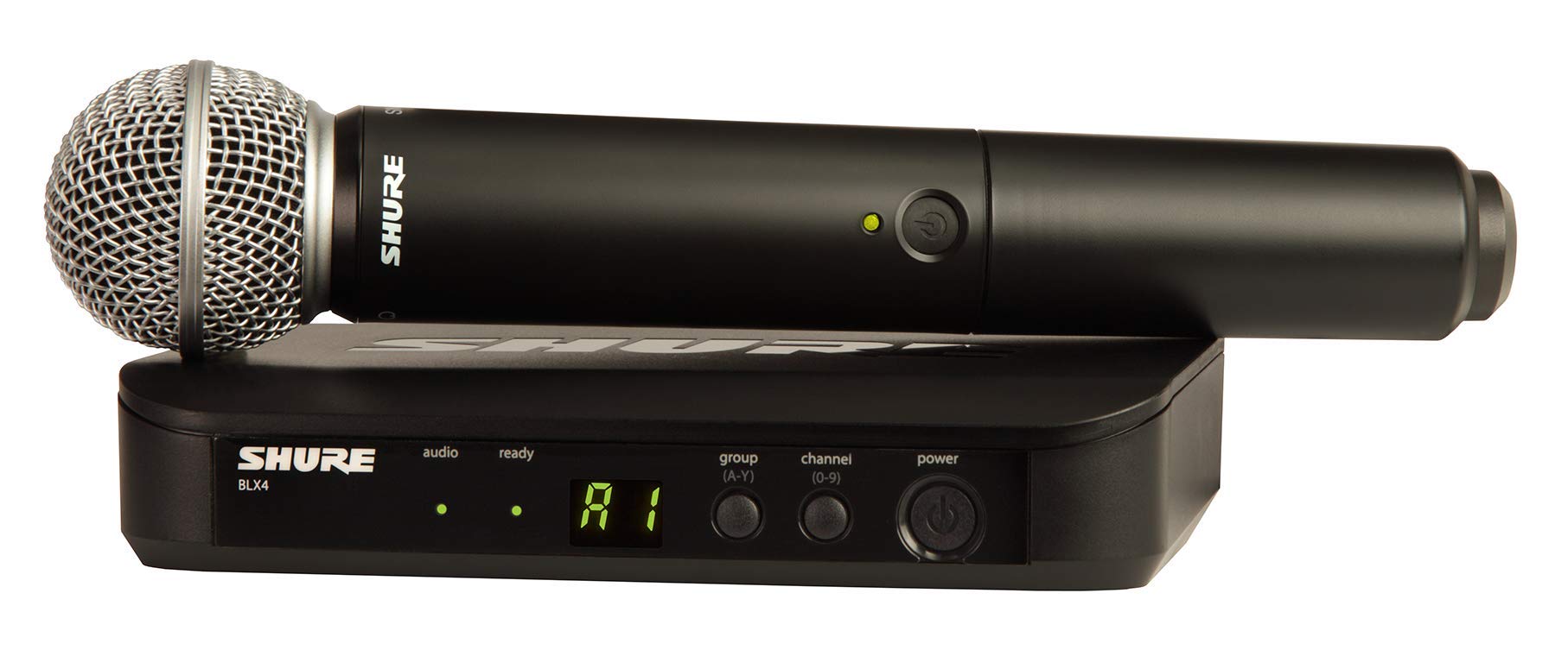 Shure Blx24/Sm58 Wireless Microphone System With Blx4 Receiver And Blx2 Handheld Transmitter With Sm58 Mic Capsule, The Industry