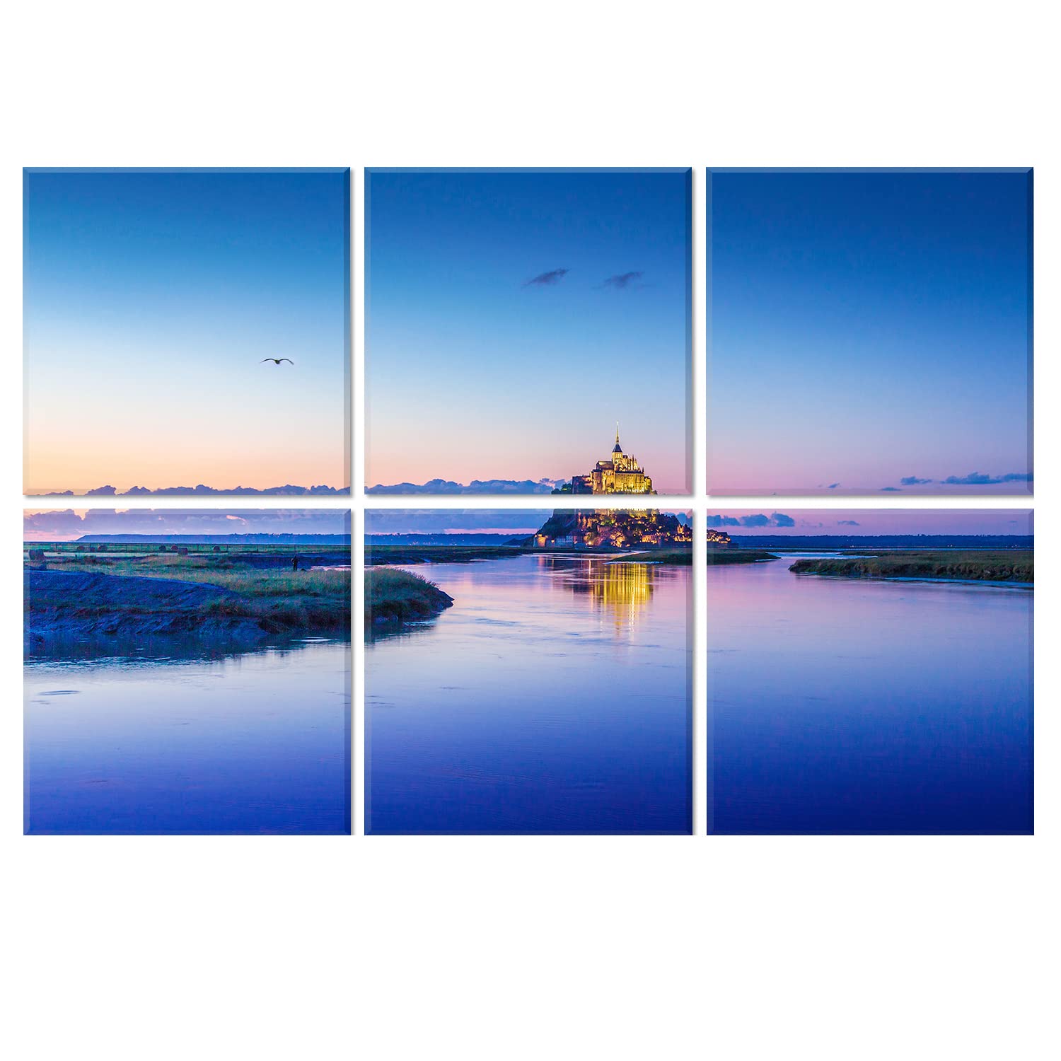 Jber Art Acoustic Panels Decorative, 6 Pack Acoustic Panels Art For Wall Decoration With Self Adhesive, Suitable For Recording S