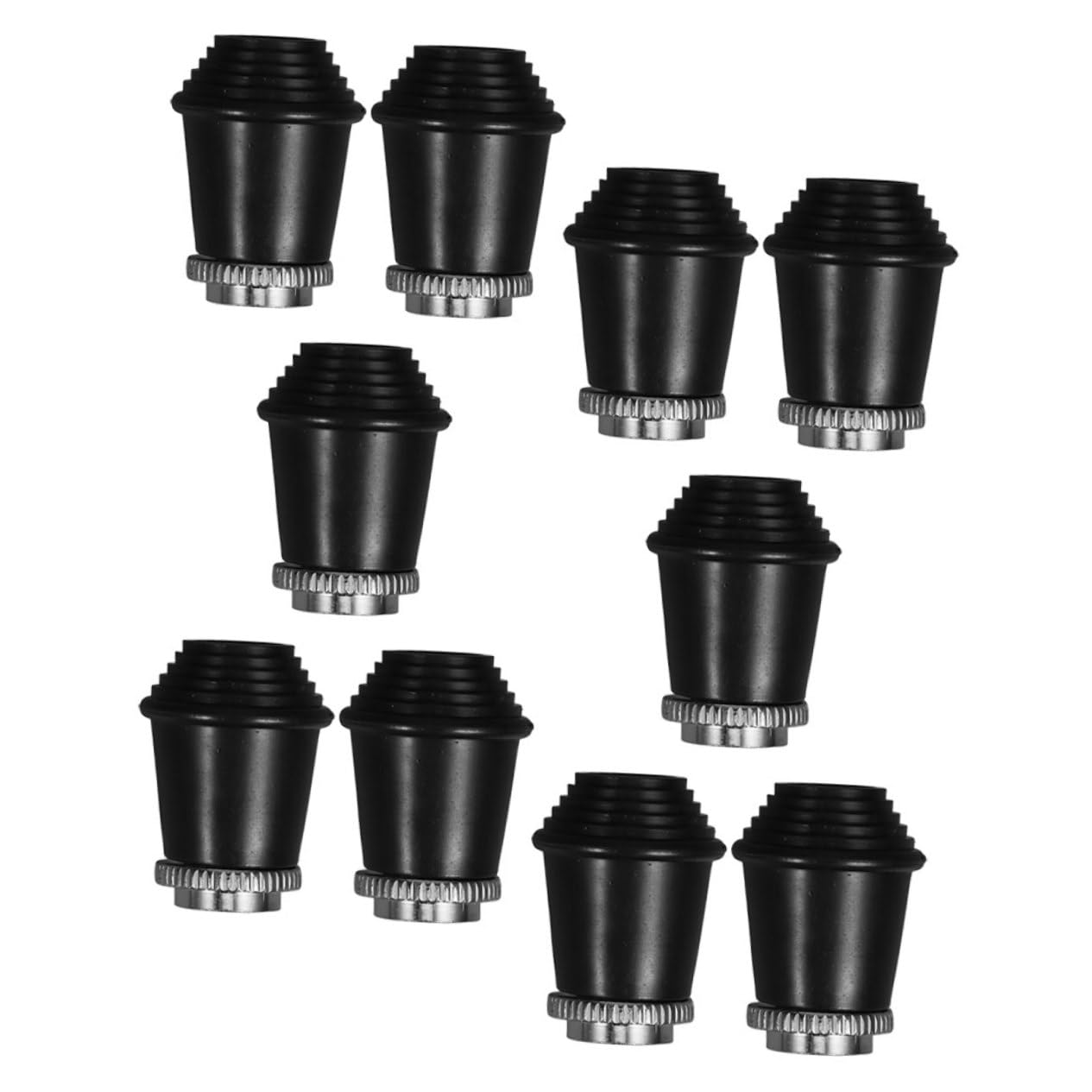 Joinpaya 10Sets Drum Stand Rubber Feet Protector Pads For Drum Kit Fine Workmanship Snare Rack Accessories Compact And Design