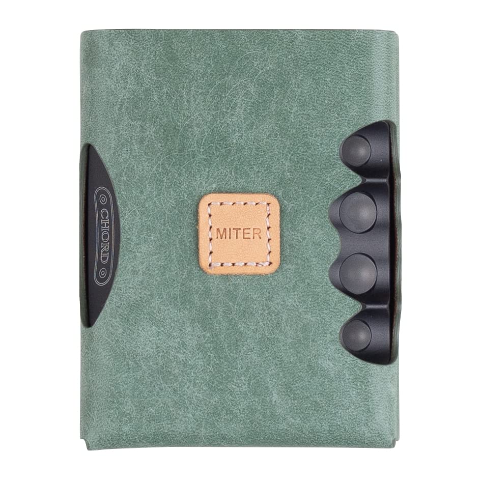 MITER CASE for Chord Mojo 2, Handmade Italy Pueblo Leather Cover (Mojo 2 Single Dark Green)