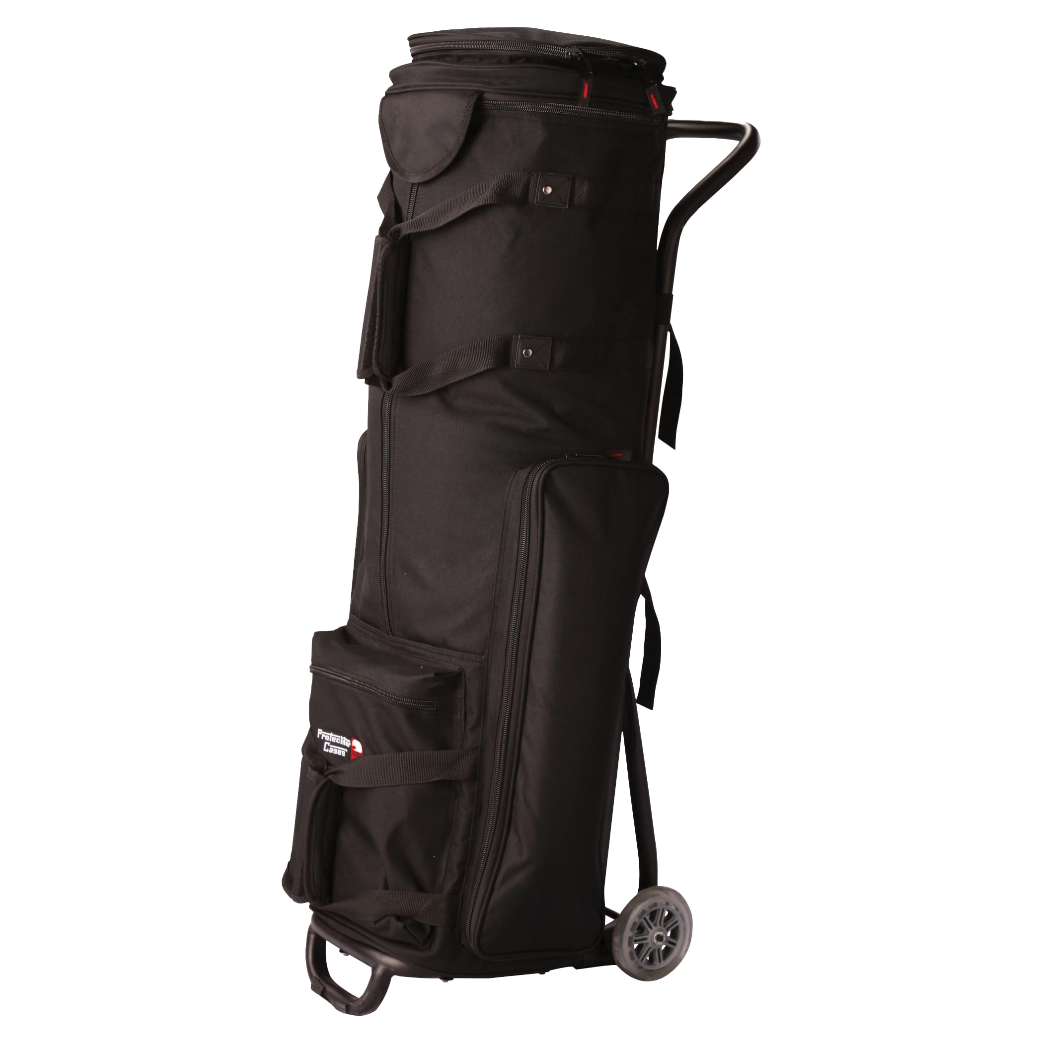 Gator Cases Steel Frame Rolling Drum Hardware Bag With 100 Pound Capacity (Black)