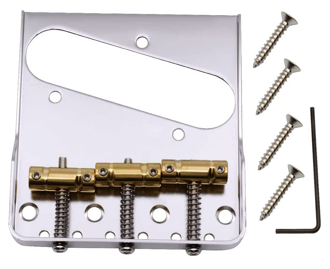 Telecaster Letters Tuoren Vintage Telecaster Bridge With Brass Compensated 3-Saddles ...