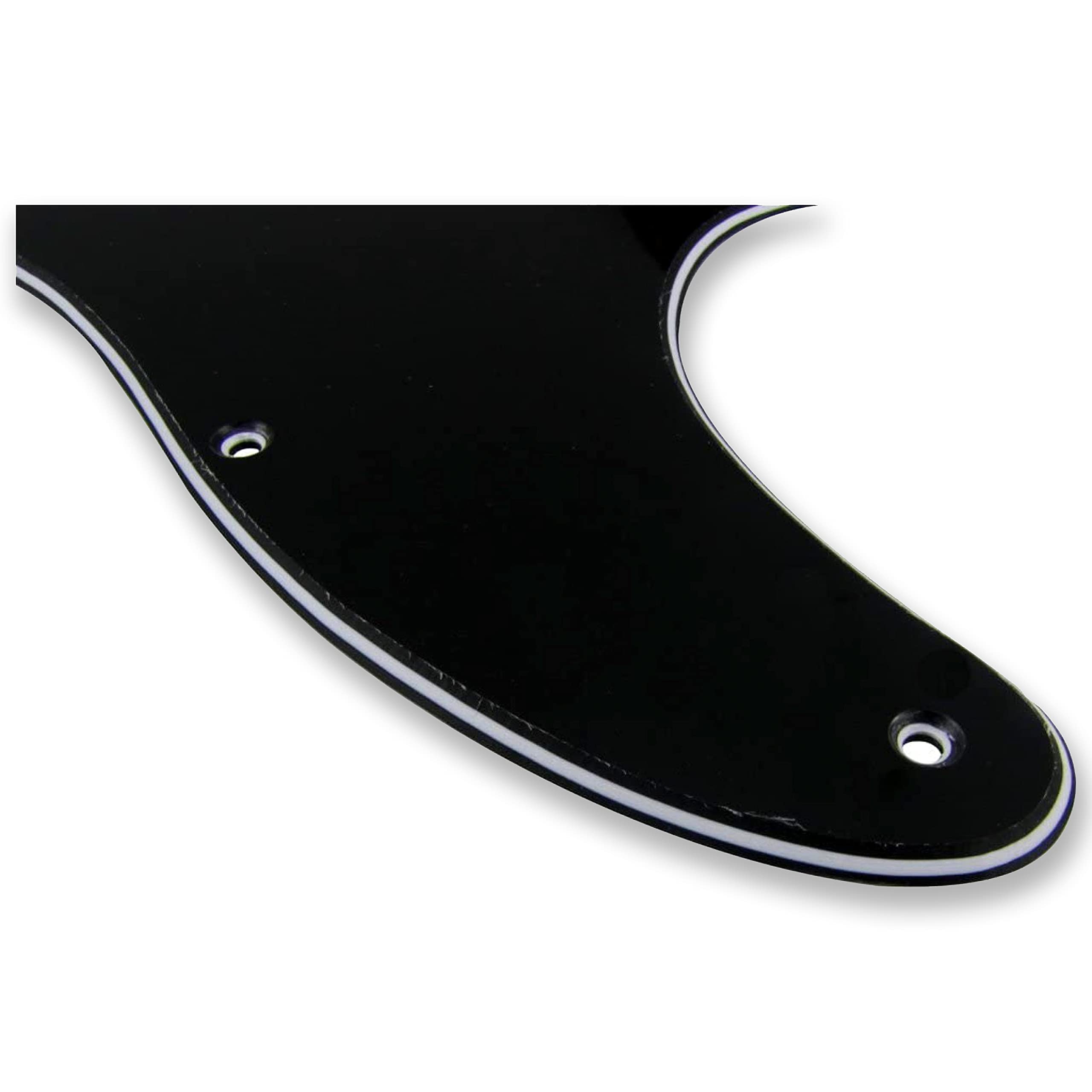 BexGears 8 Hole Electric Guitar Humbucker Pickguard for TL style Guitar Parts (3Ply Black)