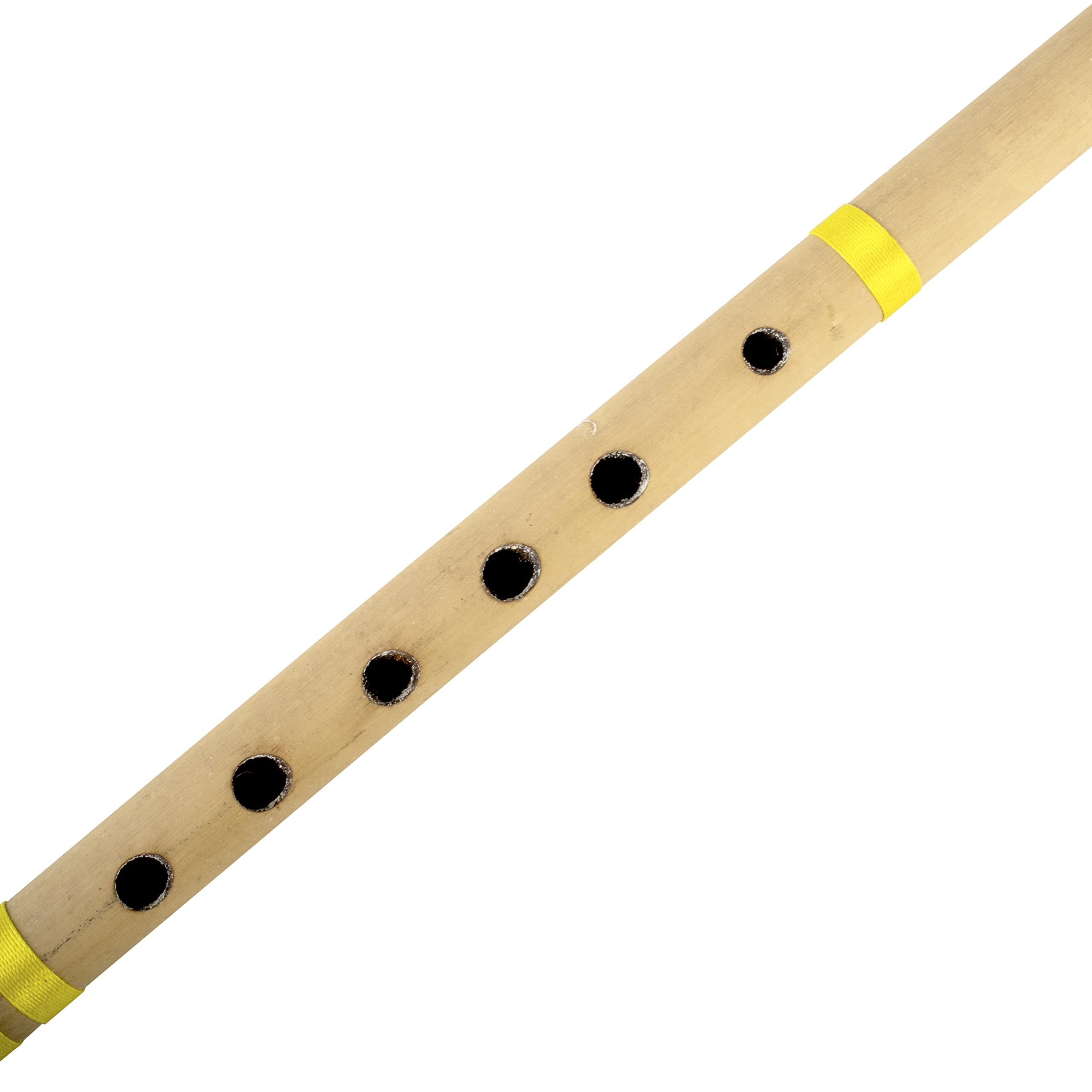 13 Inch Authentic Indian Wooden Bamboo Flute in 'C' Key Fipple Woodwind Musical Instrument Recorder Traditional Bansuri Handcraf