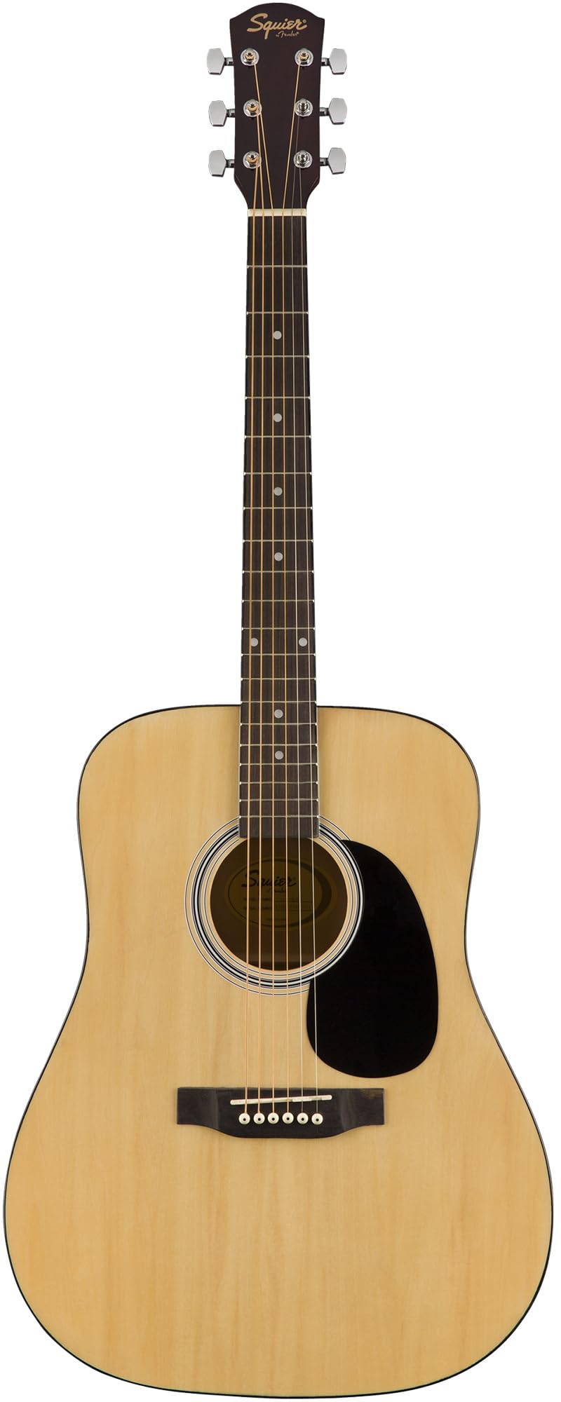 Fender Dreadnought Acoustic Guitar - Natural Bundle with Gig Bag, Strap, Strings, Picks, Fender Play Online Lessons, and Austin