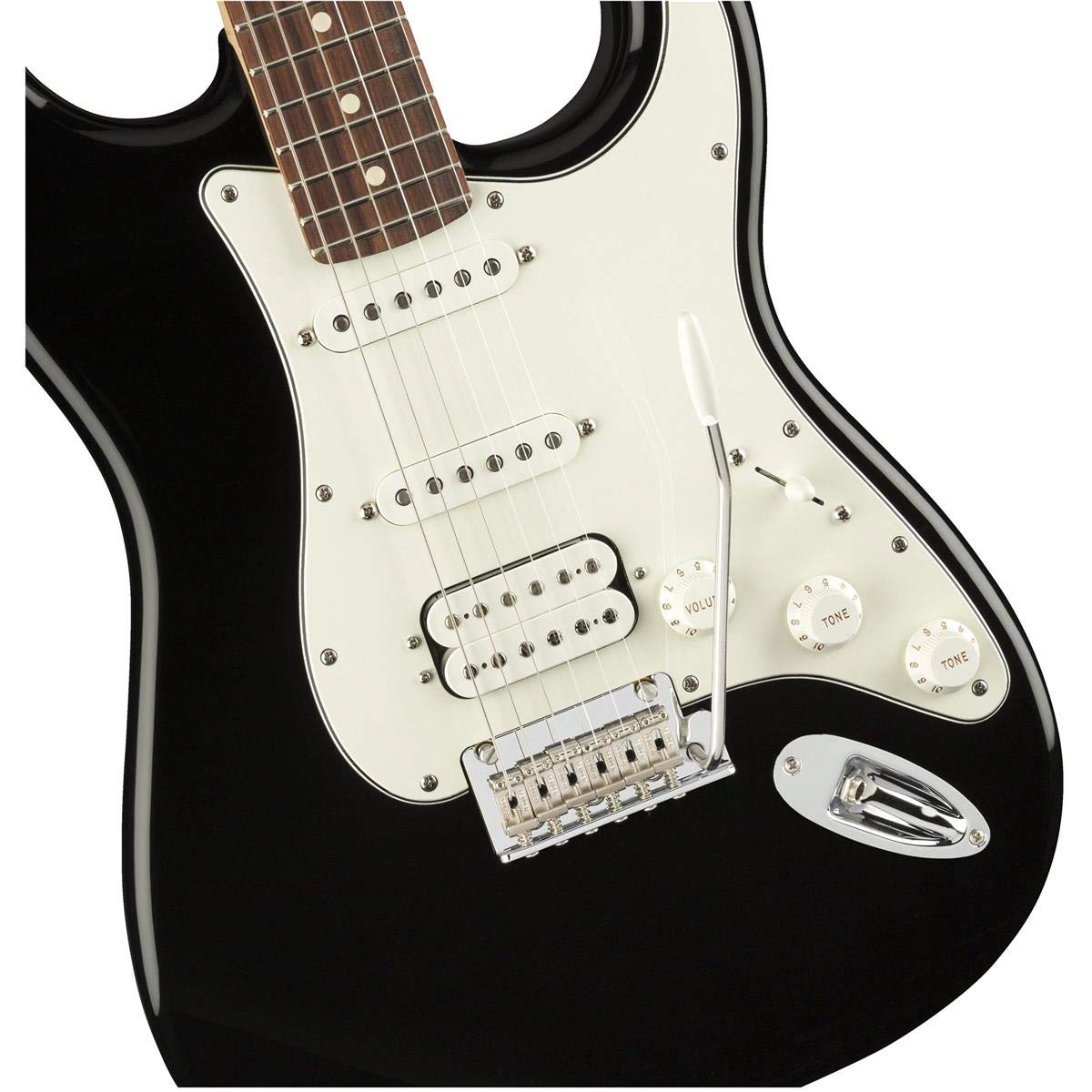 Fender Player Stratocaster HSS Electric Guitar, Black, Pau Ferro Fingerboard