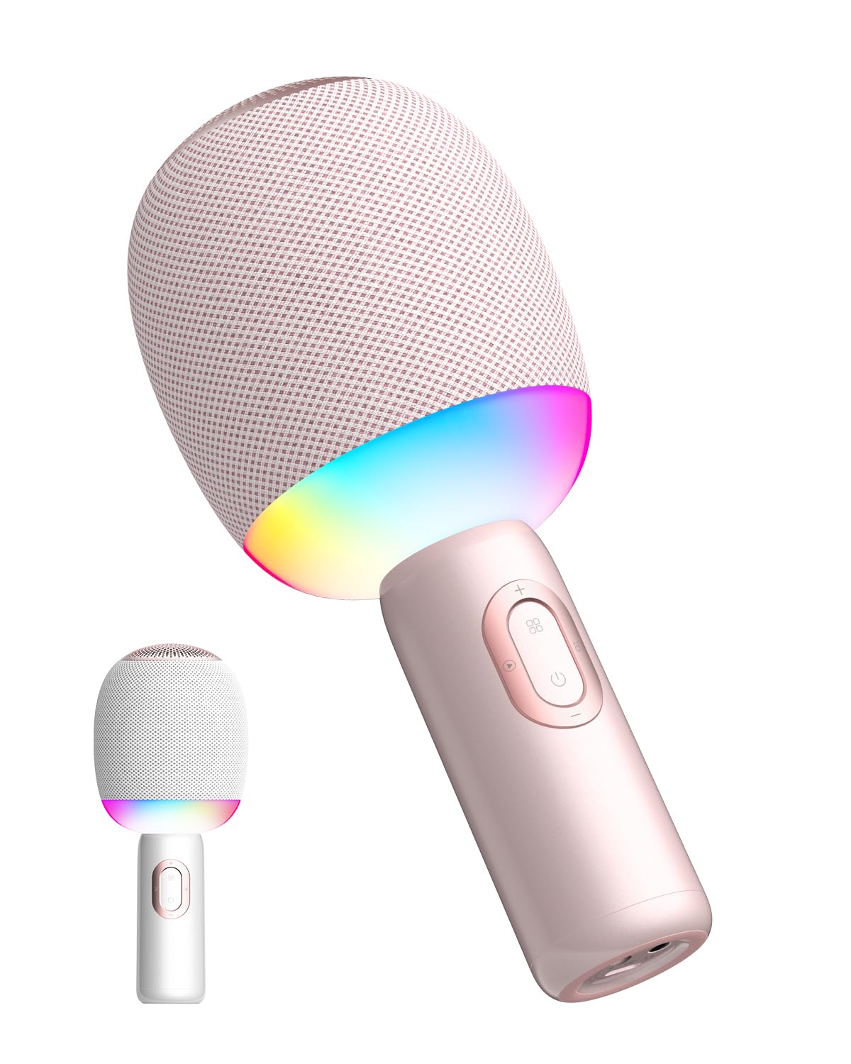 Wireless Bluetooth Karaoke Microphone, 5-In-1 Portable Handheld Mic Speaker With Dynamic Lights, Karaoke Microfono For Car Trave