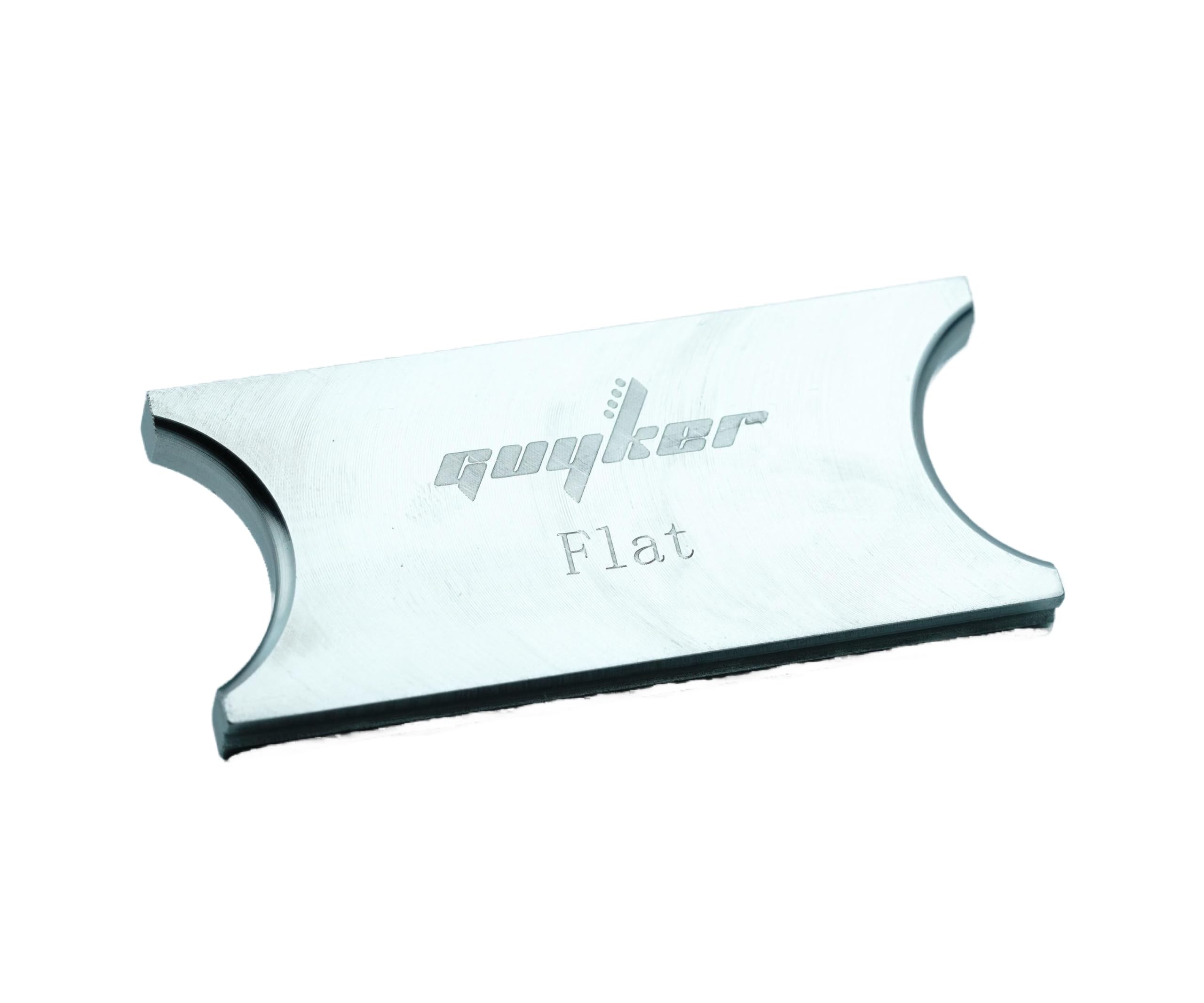 Guyker Flat Fret Press Insert, 304 Stainless Steel Manually Fingerboard Pressure Radian Fret Insert for Acoustic Electric Guitar