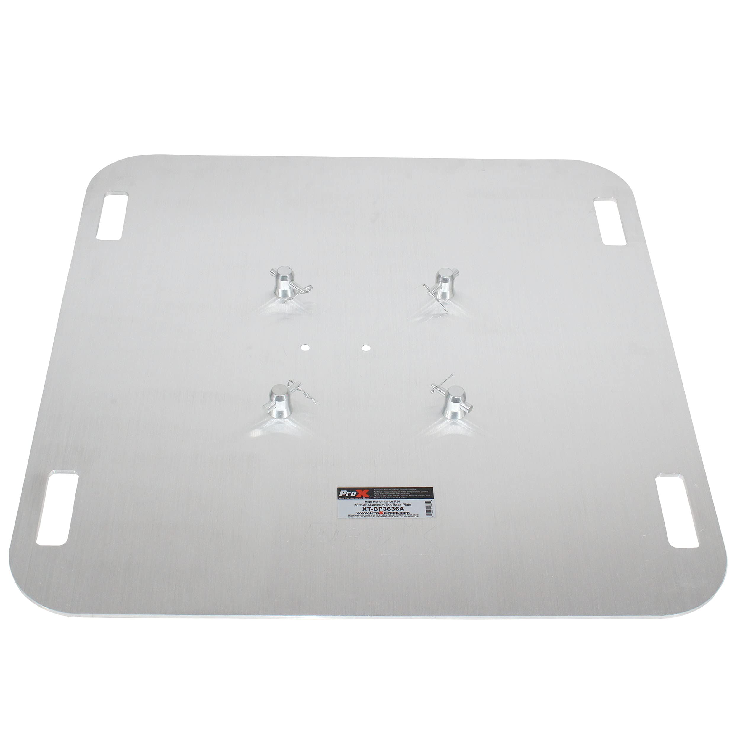 ProX XT-BP3636A 36 x 36 x 5/16 Inch Aluminum Base Plate Fits Most Manufacturers F34 Trussing W/Conical Connectors