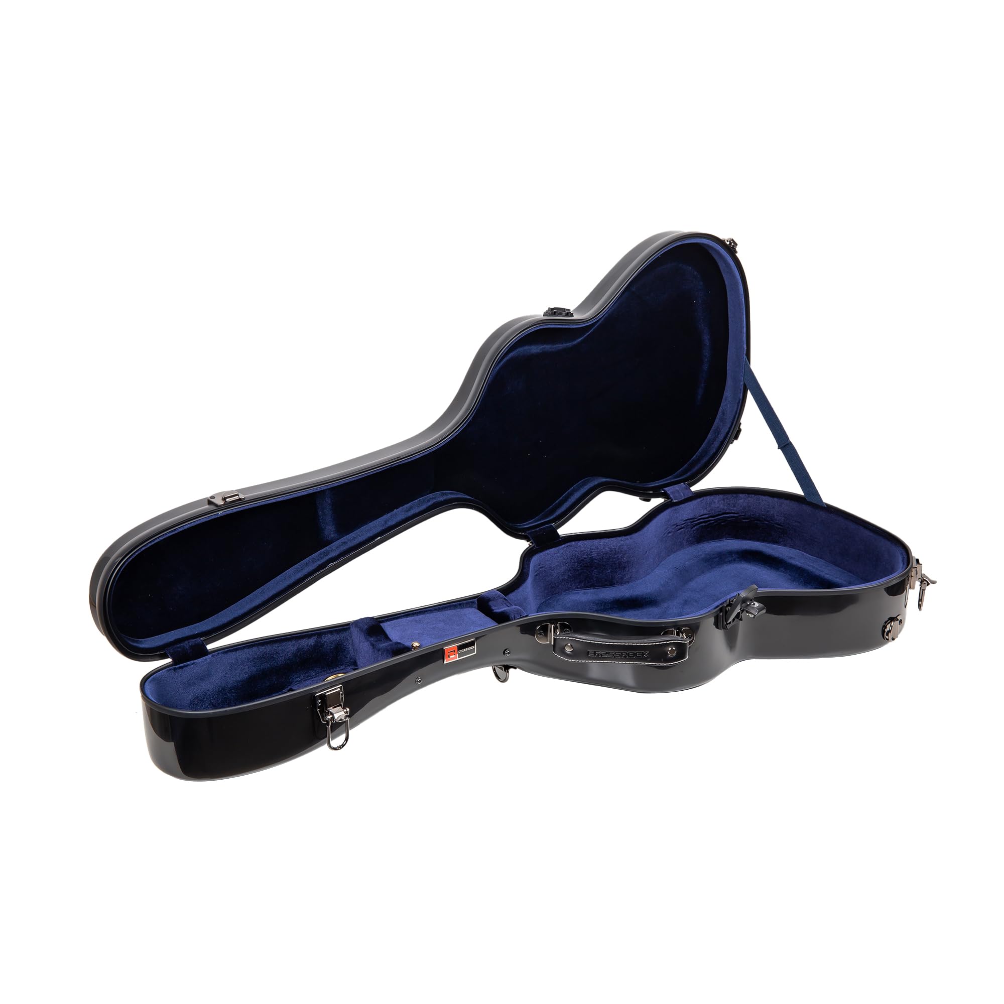 Crossrock Fiberglass Hardshell Backpack Style Black 3/4 Classical Guitar Case