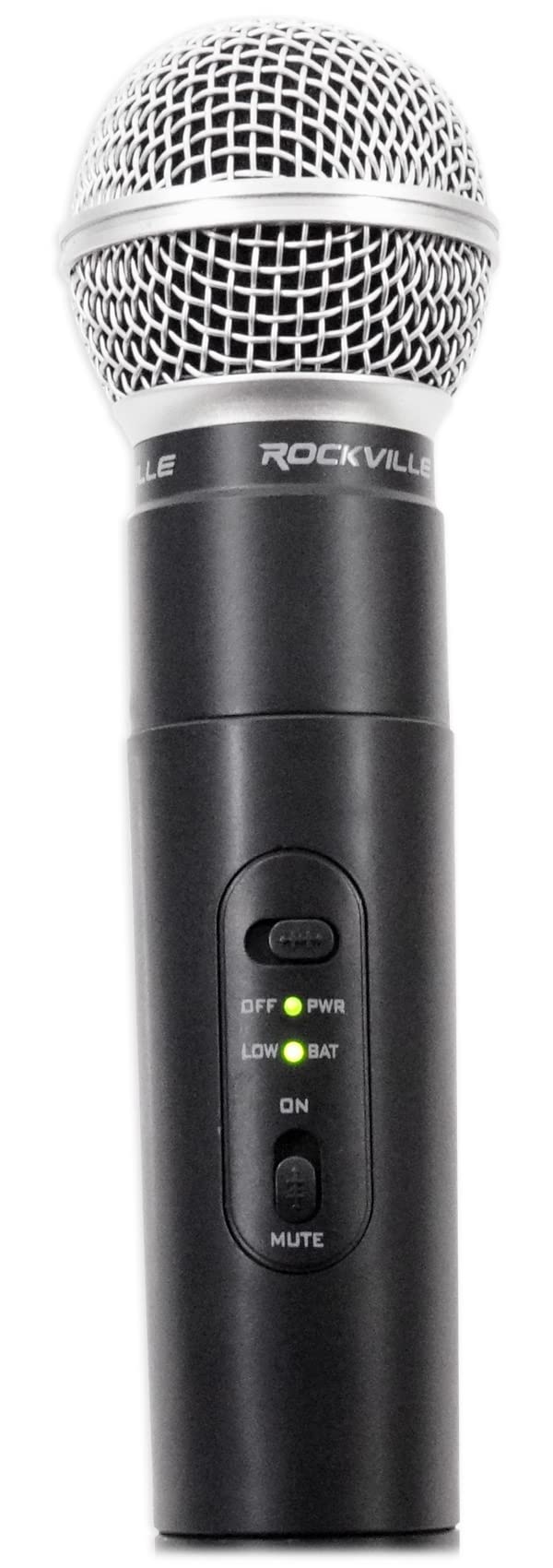 Rockville RWM4200VH VHF Wireless Quad Handheld Microphone System w LCD Display