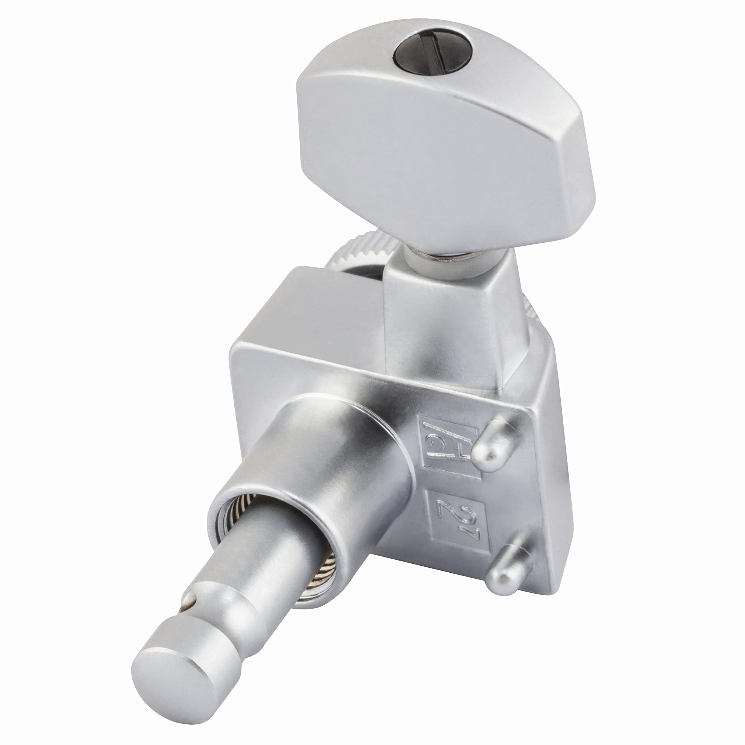 Fender Deluxe Locking Staggered Guitar Tuners, Brushed Chrome