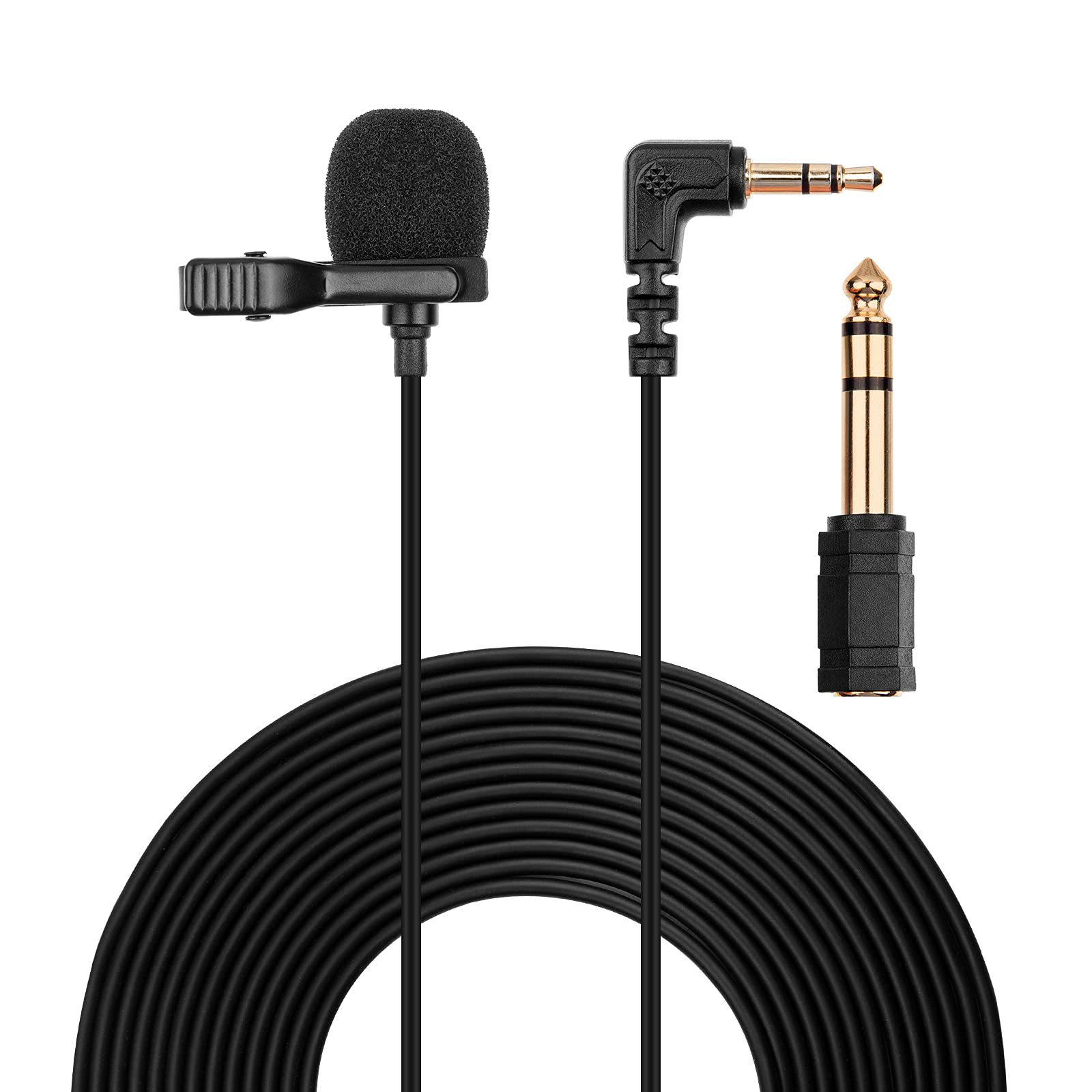 weishan Lav Microphone Replacement for Zoom H6 H4N H1N H1 Pro H5 H2N, TASCAM DR-05X DR-07X DR-05 Portable Recorder - 3.5mm Laval