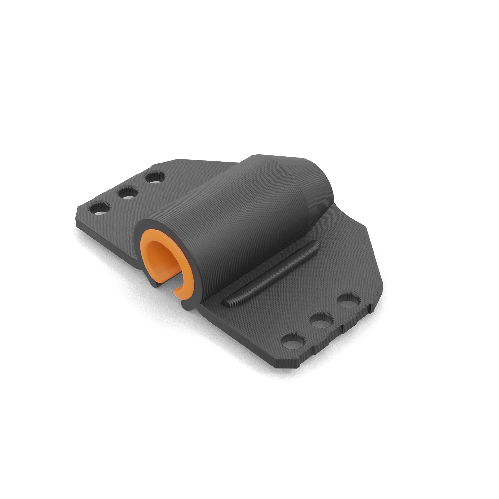 Isolate It Lavalier Microphone Isolation Shield System With Sorbothane (Compatible With Sennheiser Me2, Black/Orange)