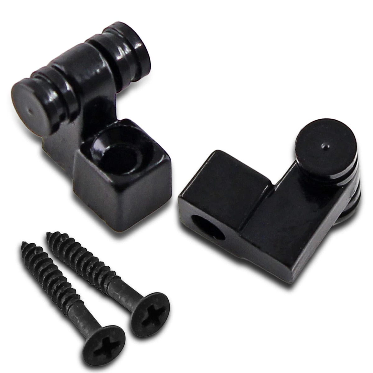 Jersvimc 2 Pcs Guitar Roller String Tree, Black String Tree Retainer Telecaster String Guide Bass String Retainer Screw For Tele