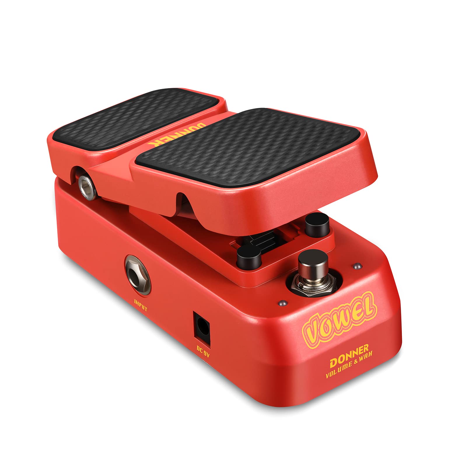 Donner Guitar Wah Pedal, 2 in 1 Wah Volume Pedal, Mini Vintage Electric Guitar Effect Pedal with Wah Wah Active Volume Control, 