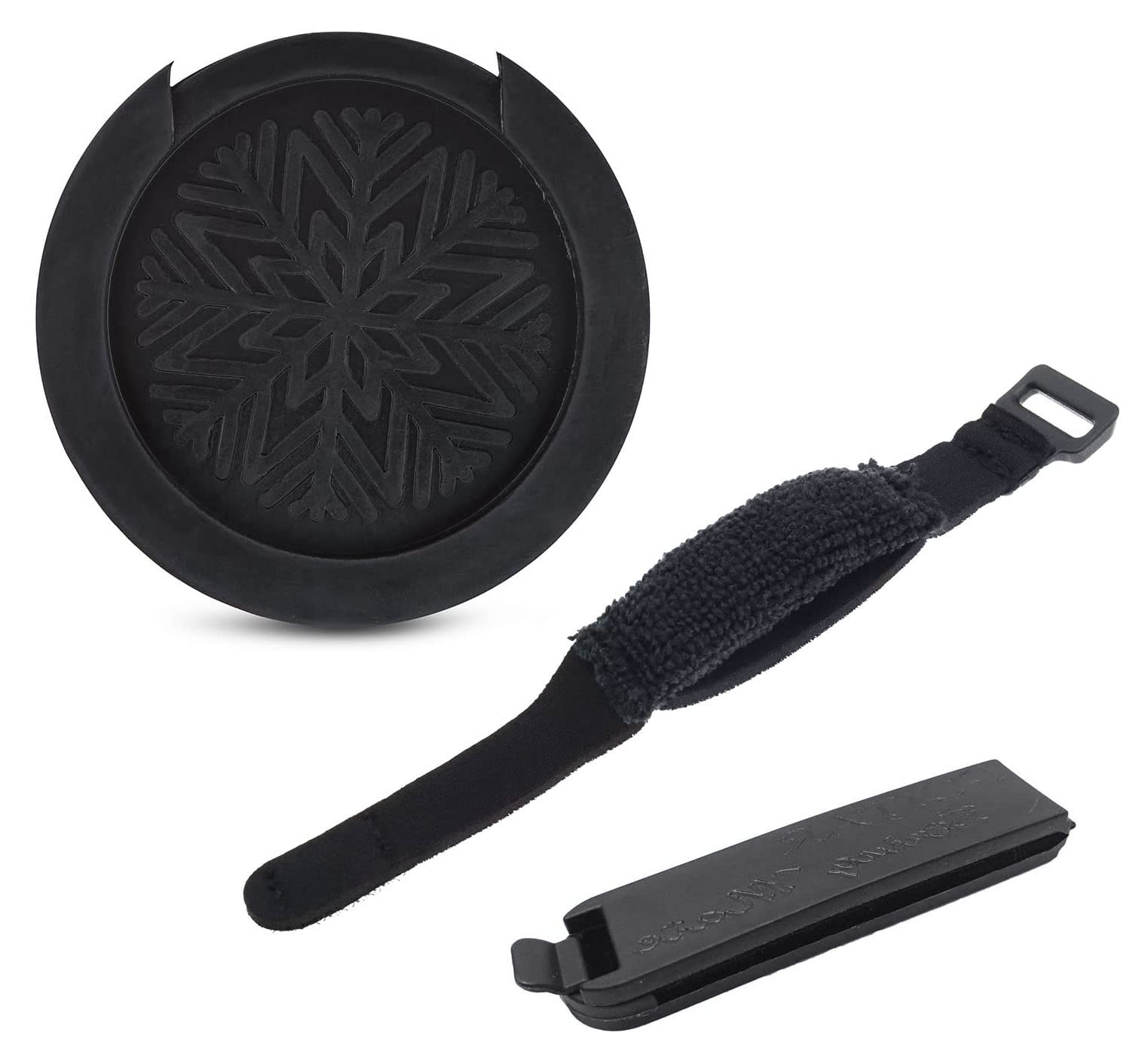 Tuoren 3Pack Guitar Mute Dampener Set With Guitar Sound Hole Cover String Muter Bridge-Side Silence Noise Reducer For 4-6 String