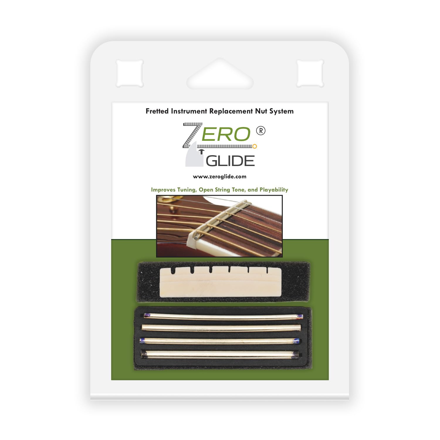 Zero Glide Zs-3 Slotted Replacement Nut For Guitars (Common On Martin)