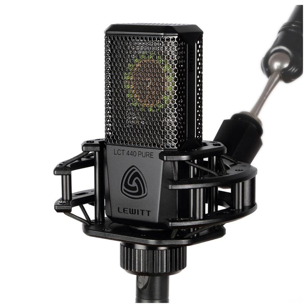 Lewitt LCT 440 Pure Single-Pattern 1 XLR Unidirectional Large Diaphragm Studio Condenser Microphone (Black)
