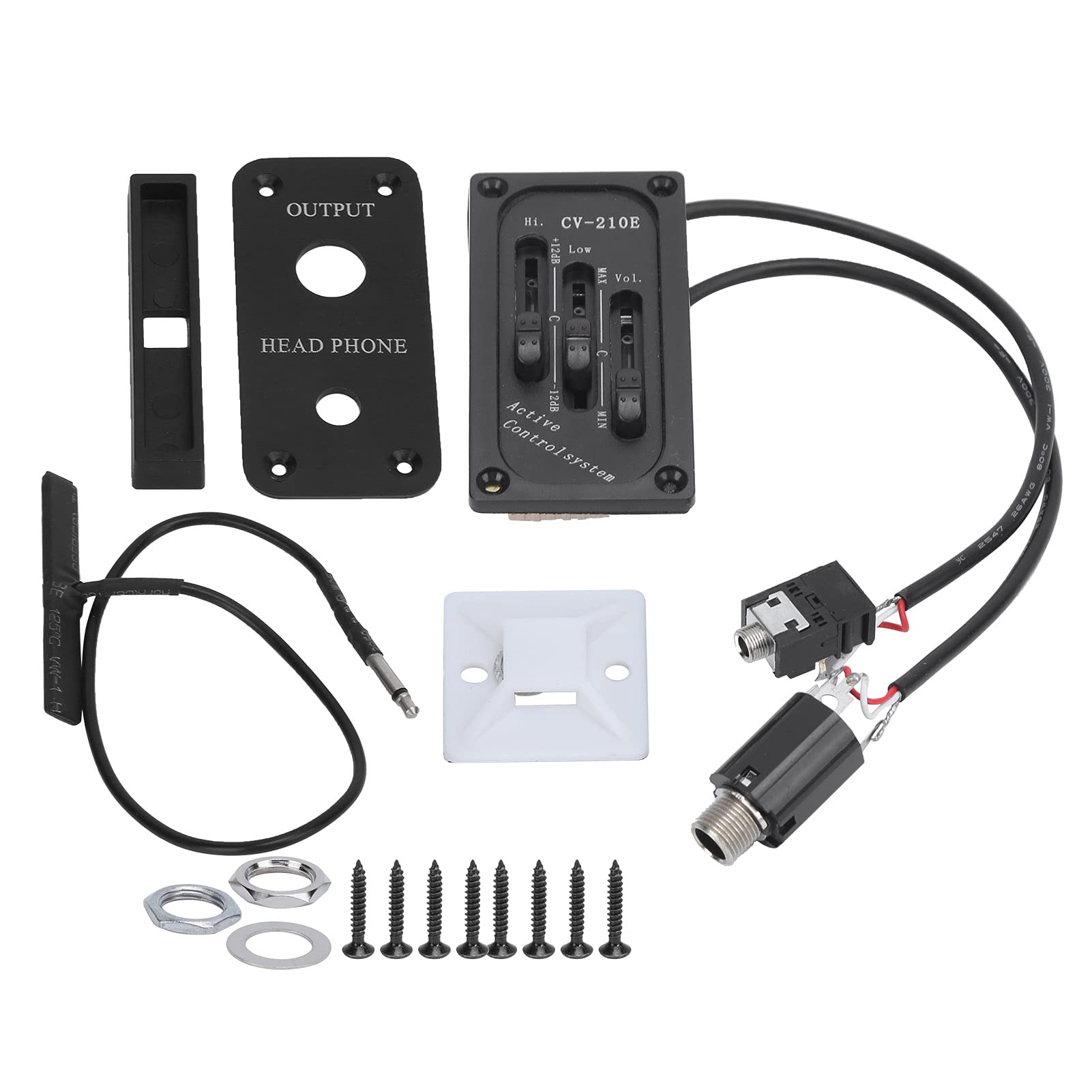 Violin Pickup Electric Violin Pickup Set Adjustable Silent Violin Eq Equalizer Accessories Kit For Electric Violin Cv-210E