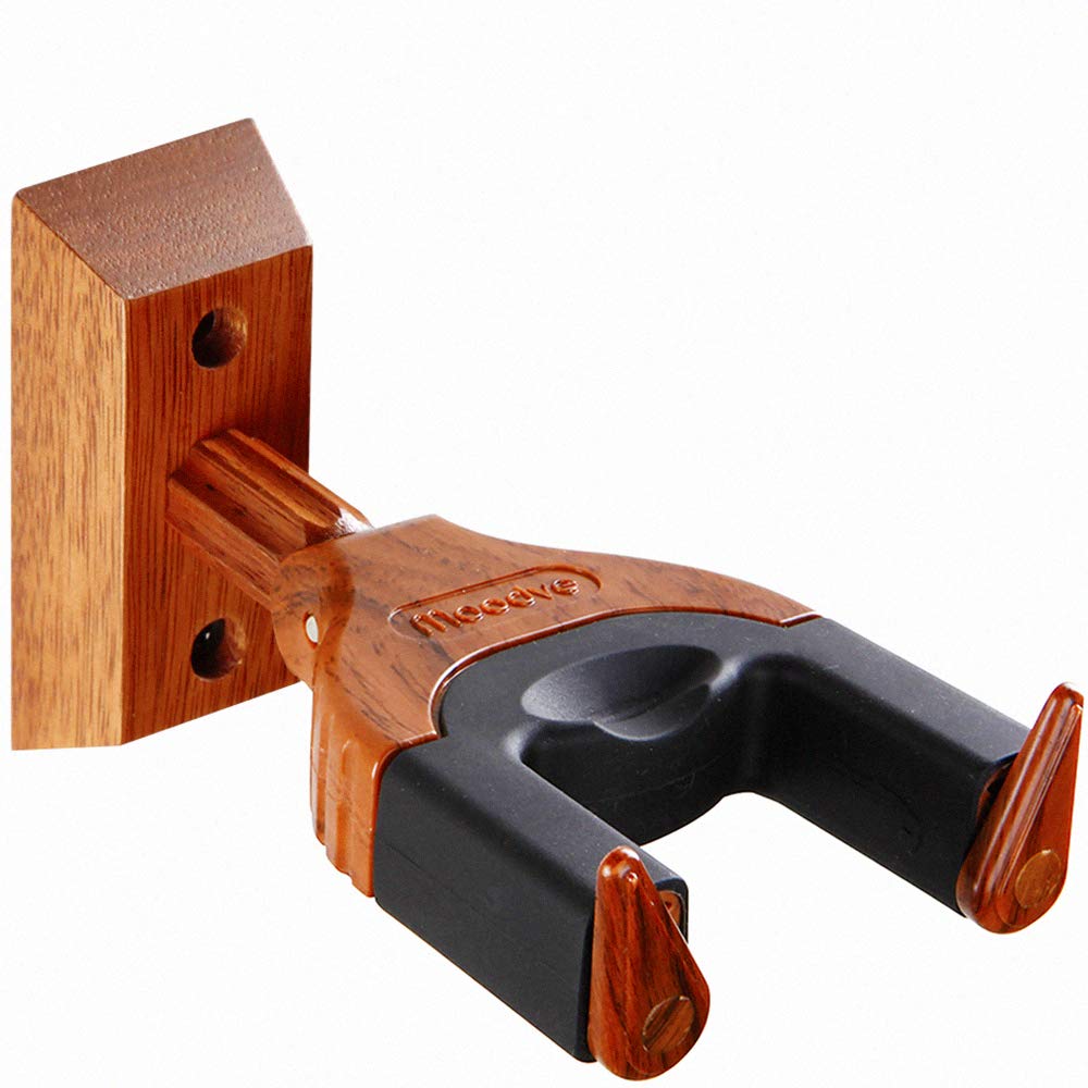 Ukulele Wall Mount Hanger, Auto Lock Ukulele Hanger, Hard Wood Base Ukulele Holder, For Ukulele/Violin/Banjo/Mandolin Wall Mount
