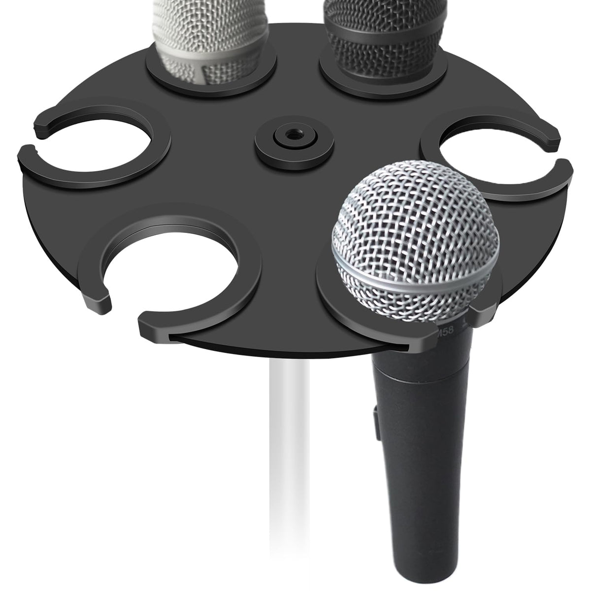 Multi Microphone Holder Up To 6 Mic (Aluminum/Rubber Padding) For ...