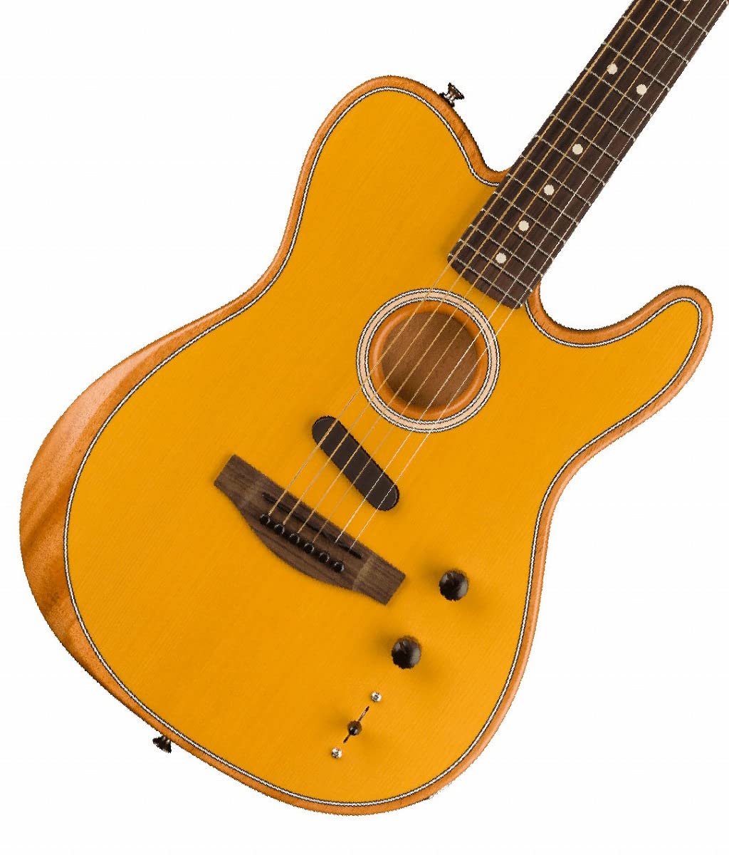 Fender Acoustasonic Player Telecaster Acoustic Electric Guitar, With 2-Year Warranty, Butterscotch Blonde, Rosewood Fingerboard,