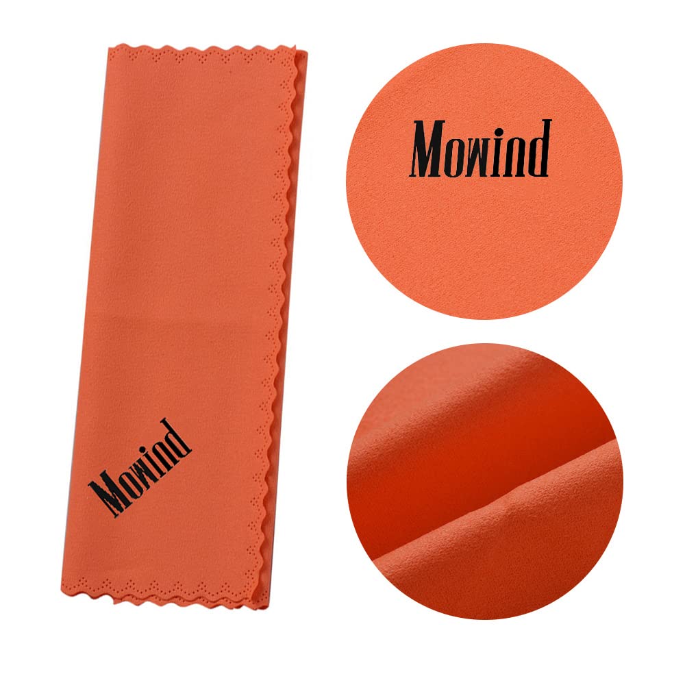 Mowind Musical Instrument Cleaning Cloth for Guitar Violin Ukulele Clarinet Trumpet Saxophone Cleaning Universal Clean Tool Soft