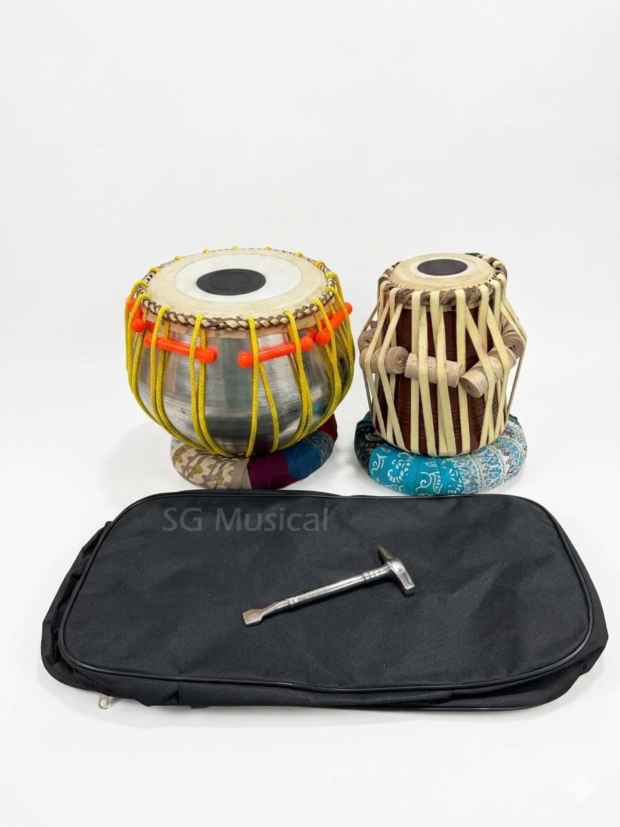 Tabla Musical Instrument Bayan Sheesham Dayan Tabla Set Cover Ring Pad
