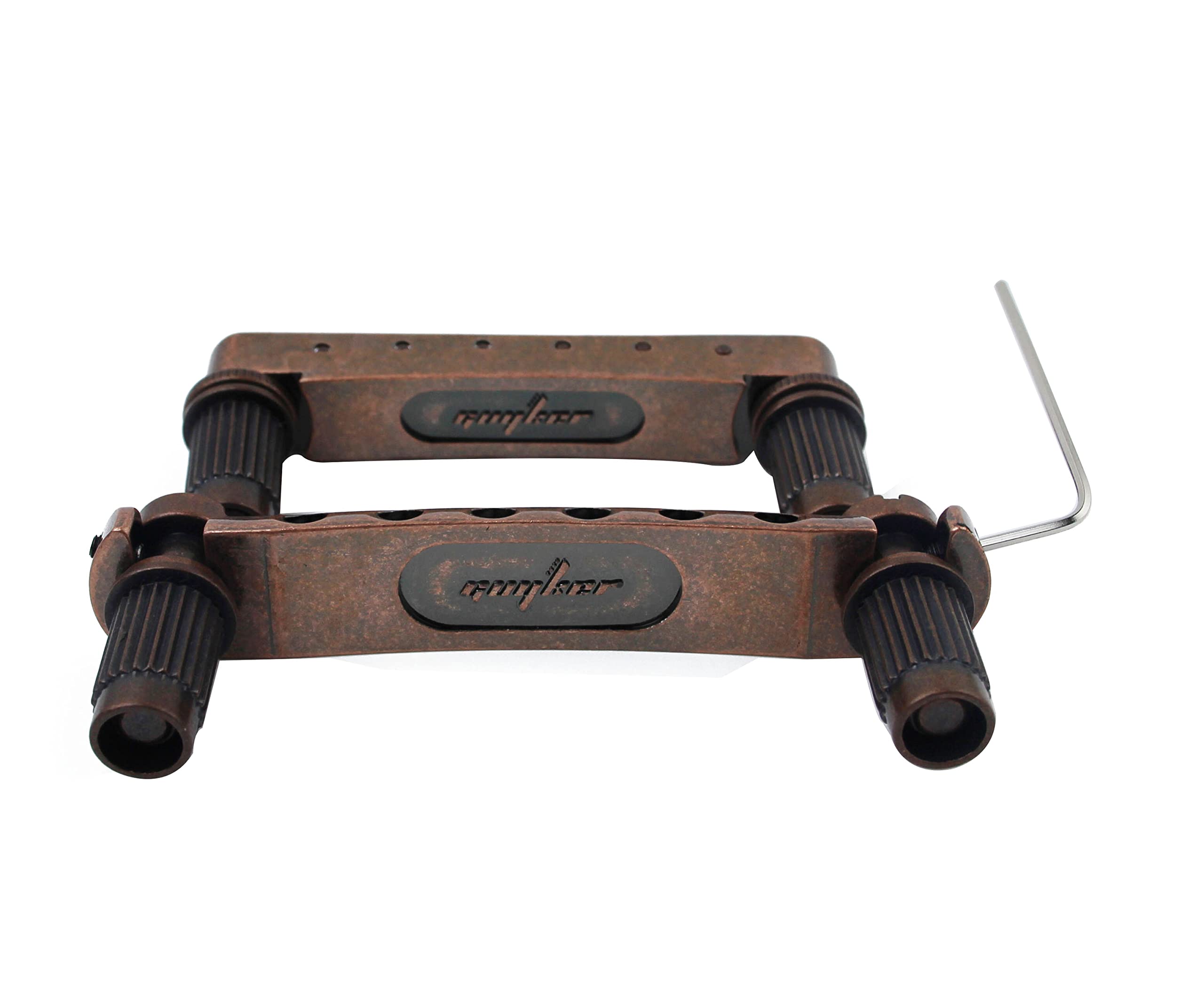 Guyker Guitar Tune-O-Matic Bridge and Stop Bar Tailpiece Combo with Anchors and Studs Replacement Compatible with LP SG EPI 6 St