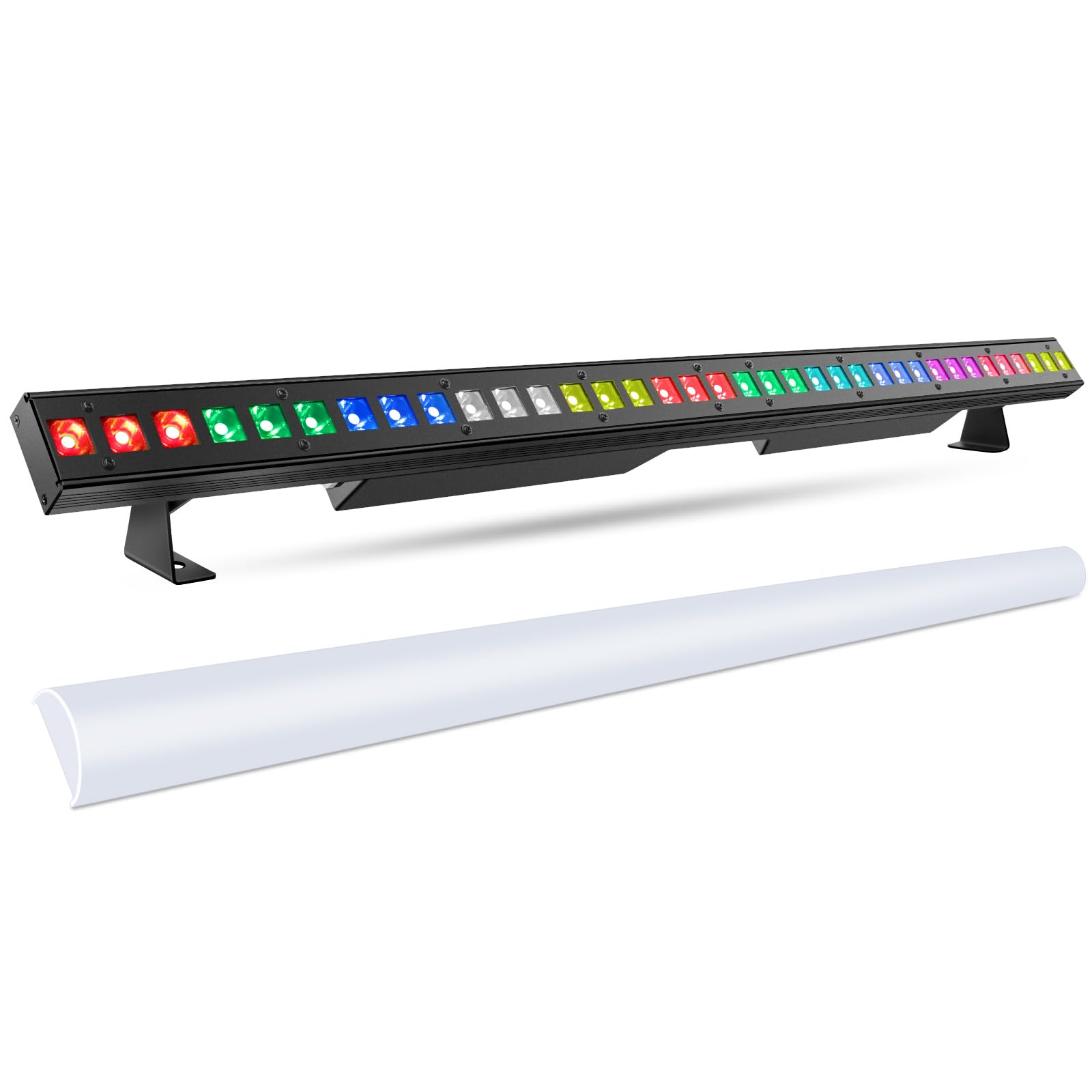Led Stage Wash Light Bar - Oppsk 120W 36Leds Rgbw Dmx Light Bar With Detachable Cover Chasing Function 41 Static Colors & 56 Sho