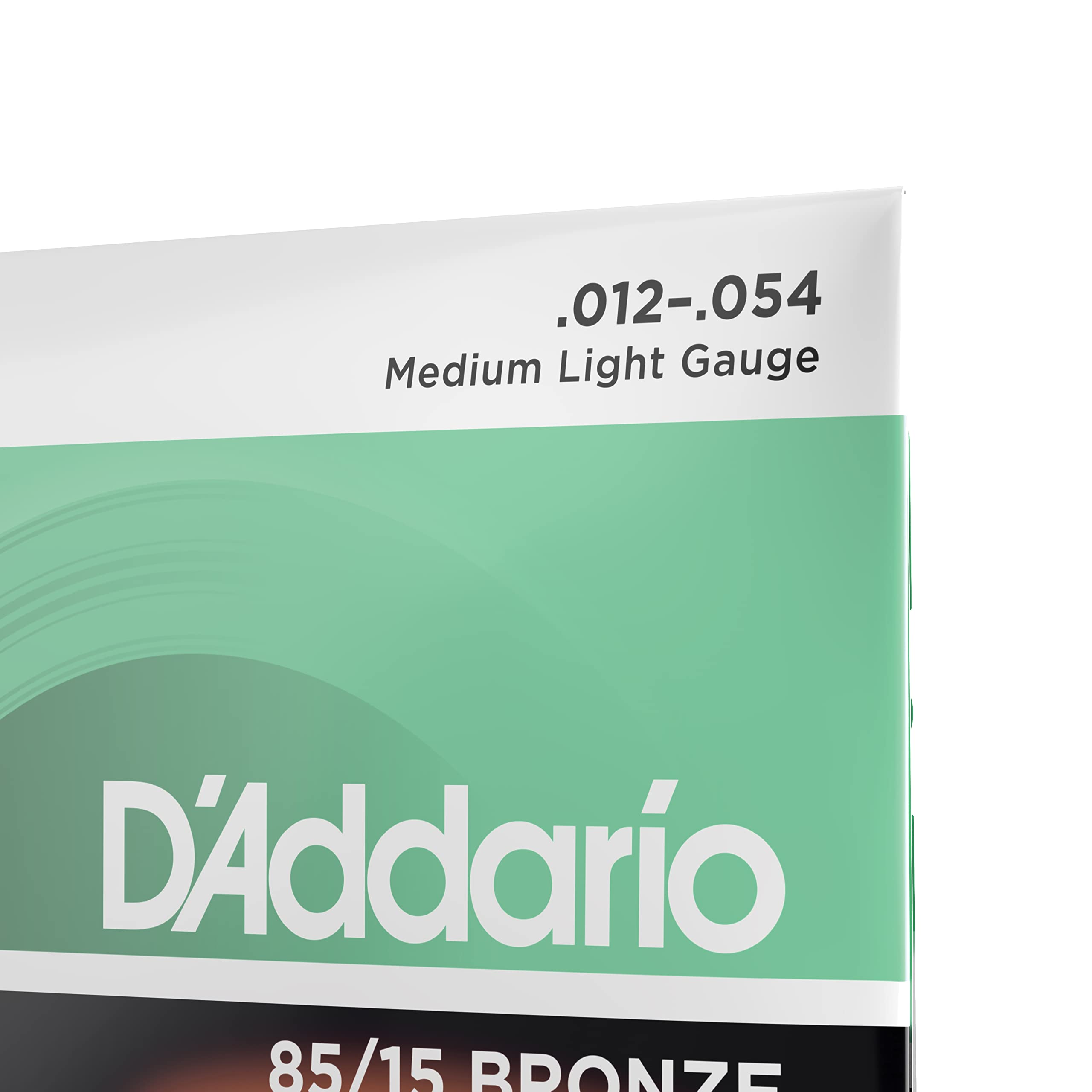 D'Addario Guitar Strings - Acoustic Guitar Strings - 85/15 Bronze - for 6 String Guitar - Full, Bright Tone - EZ920 - Medium Lig