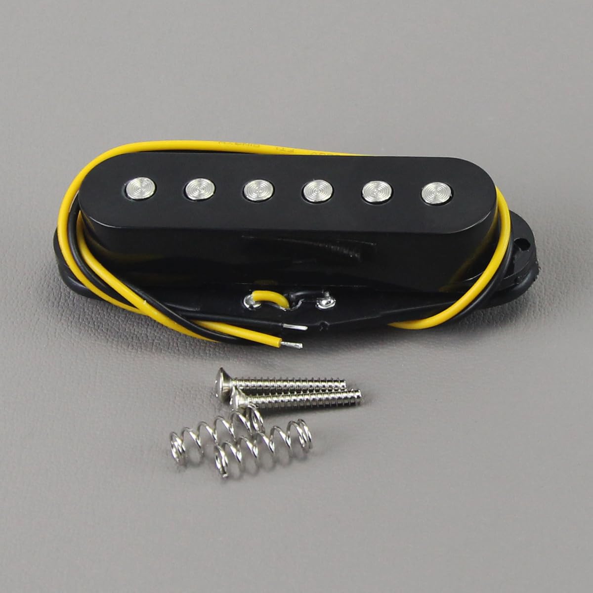 FLEOR Single Coil Pickup Ceramic Black Middle Pickup Fit ST Style Electric Guitar