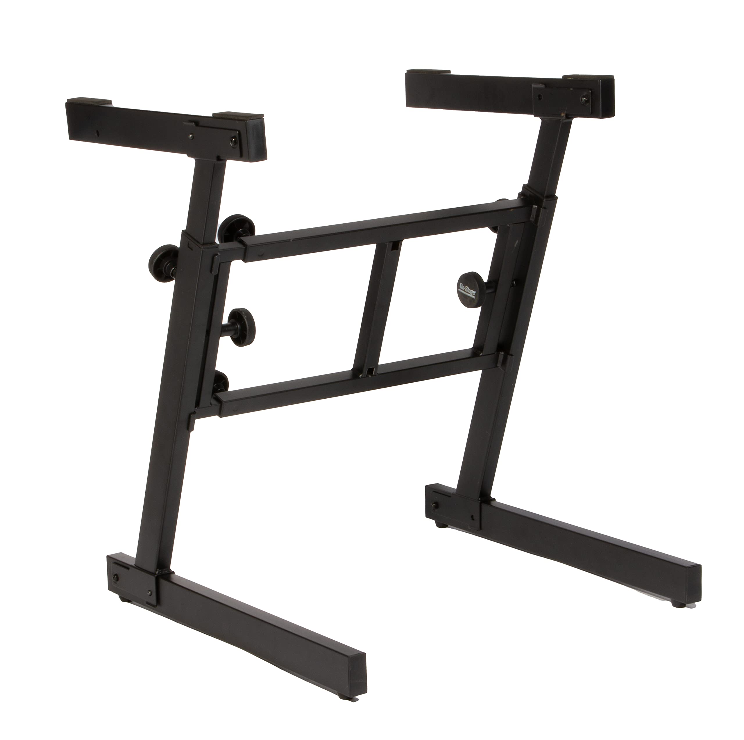 OnStage On-Stage KS7350 Pro Heavy-Duty Folding-Z Keyboard Stand, Black