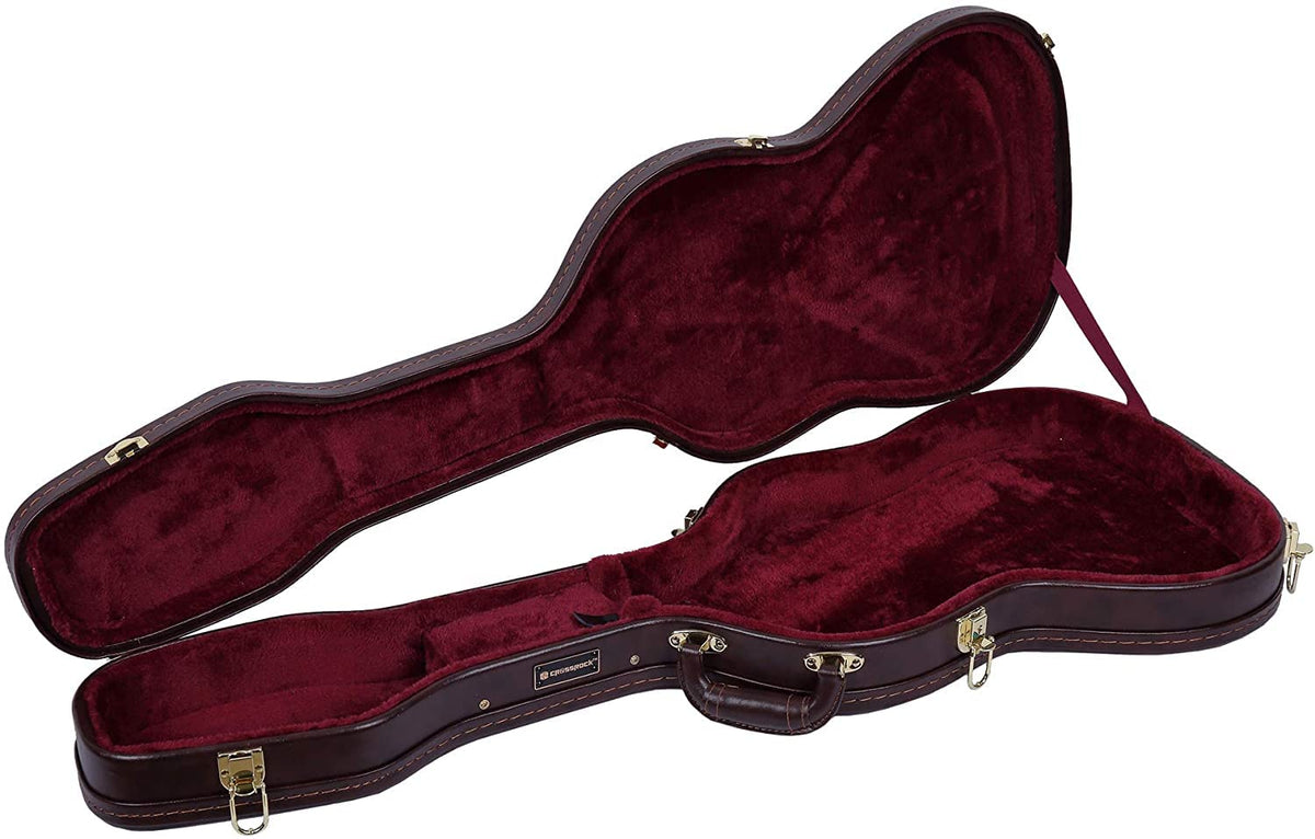 Crossrock Wood Case Fits Right-Hand Precision Bass Style Guitars-Vintage Brown(Crw620Pbbr)