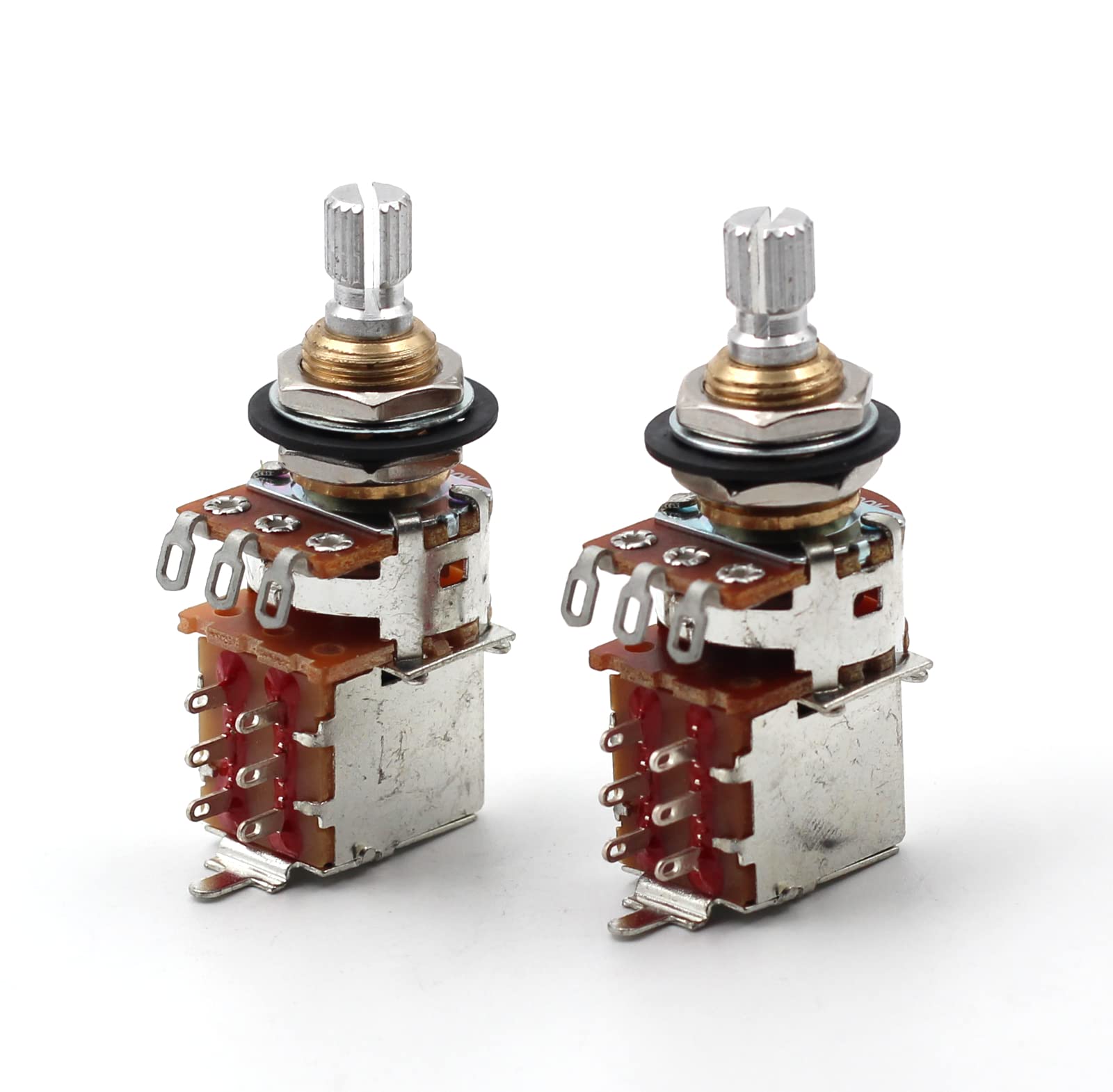 500K Pots For Guitars, Push Pull Guitar Pots, Bourns Potentiometer, Short Split Shaft, Audio Taper, The Art Of Tone, Pair (2X)