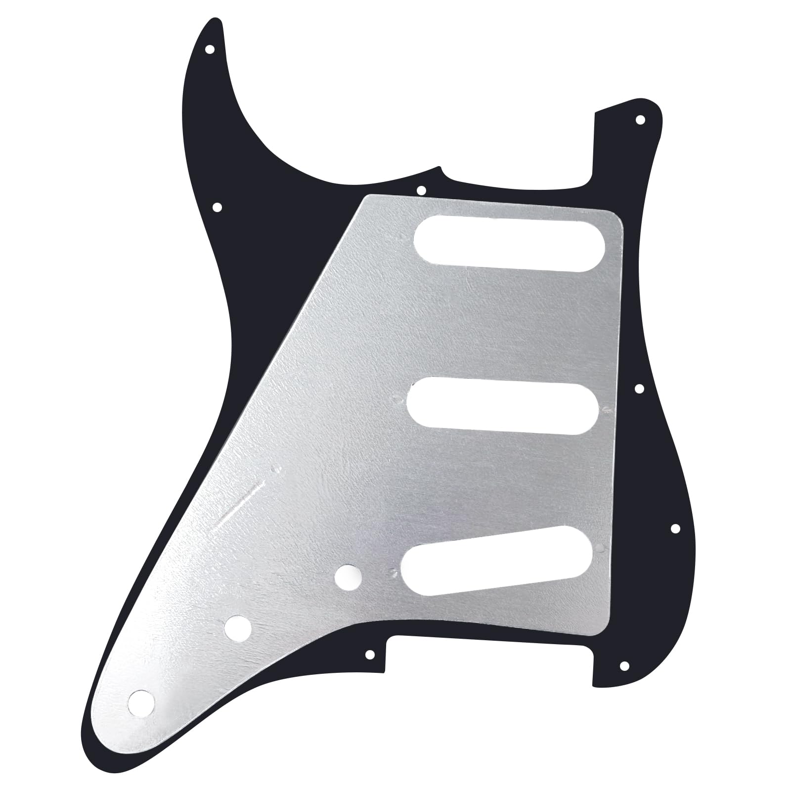 Banworks 1 Ply Strat SSS Pickguard 11-Hole Electric Guitar Pickguard Scratch Plate for USA/Mexican Fender Modern Style Standard