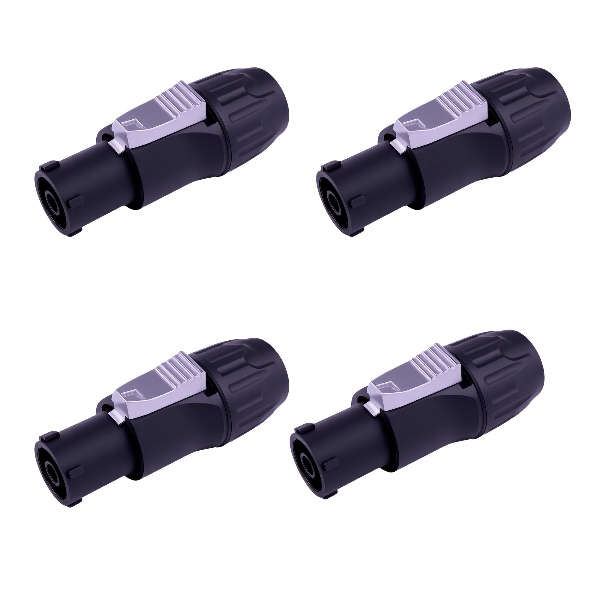 Bescoos IP65 PowerCon True Outdoor Waterproof Power Connector 20A 250V Black Heavy Duty Reliable Electrical Connection for DJ Eq