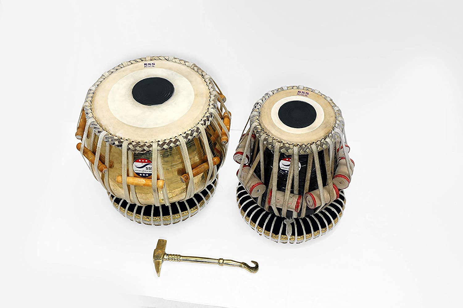 Surjan Singh & Sons Brass Tabla Set Brass Material