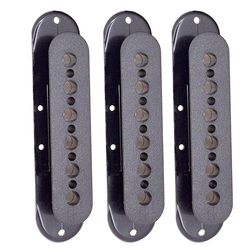 Zoomella 3Pcs Single Coil Pickup Bobbin Cover For St Electric Guitar Bass Parts