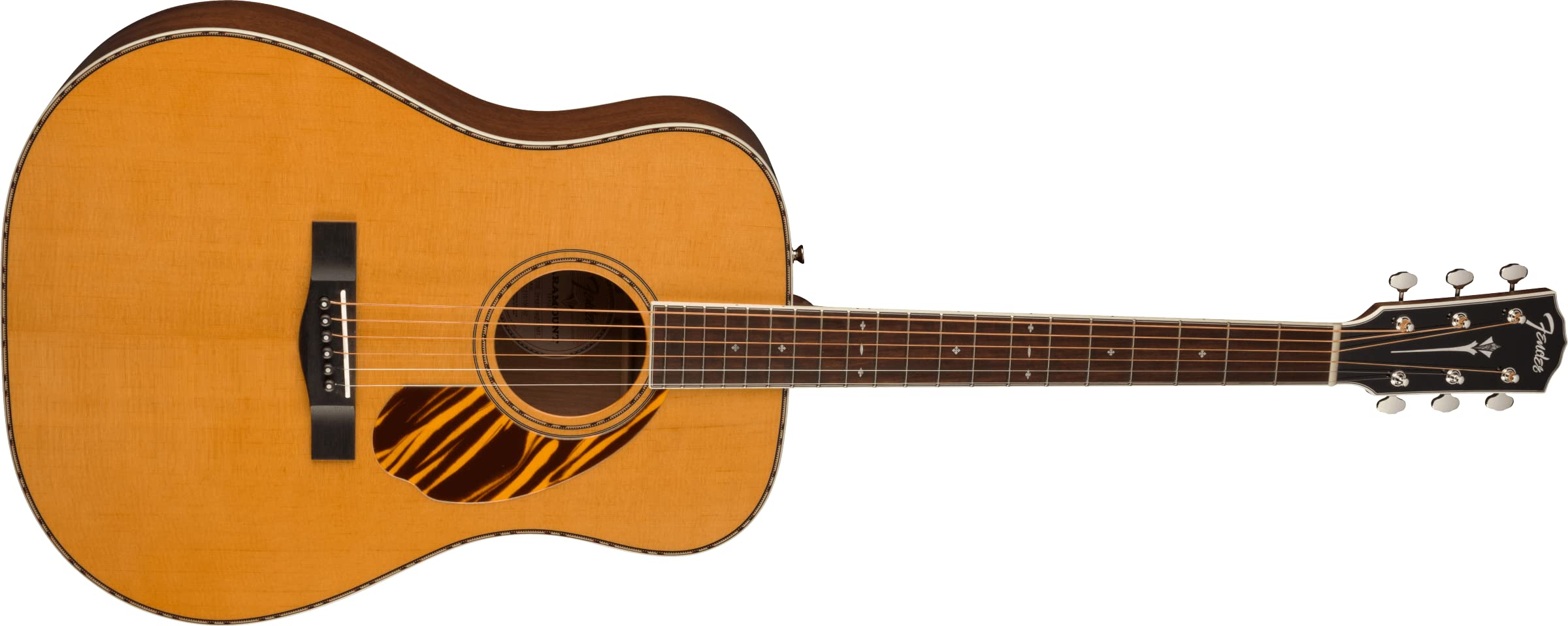 Fender Paramount PD-220E Dreadnought Acoustic Guitar, with 2-Year Warranty, Natural, with Case