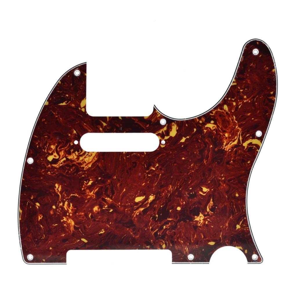 Dopro 8 Hole Tele Style Guitar Pickguard Tl Pick Guard With Pickup Mounting Screw Holes For Tele/Telecaster Vintage Tortoise