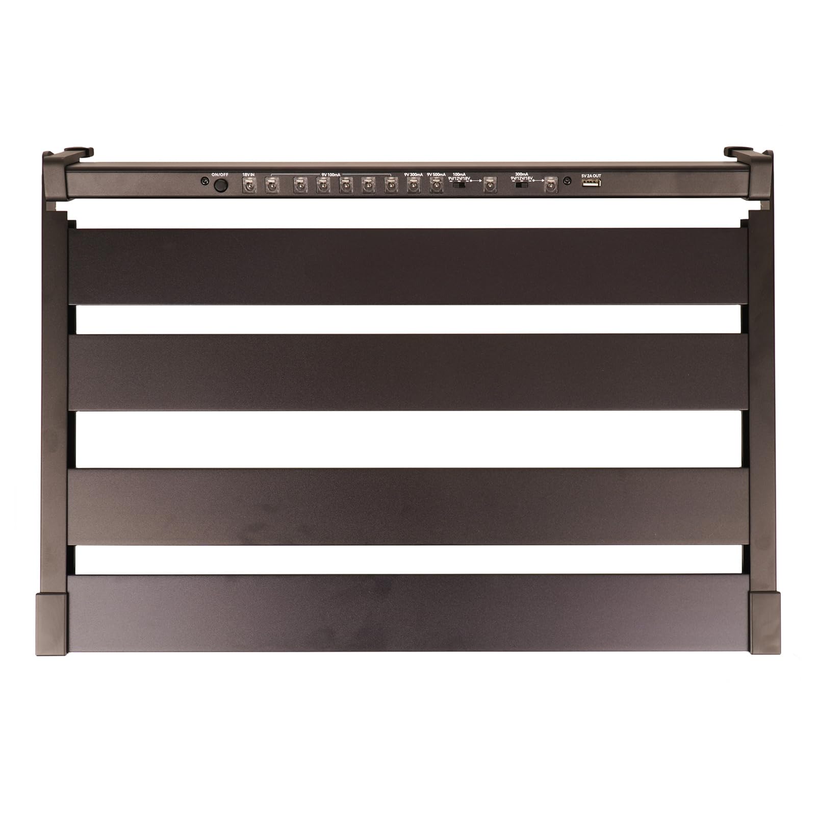 GOKKO 20.5'' x 13.8'' Pedal Board with Integrated Power Supply, Aluminum Folding Powered Guitar Pedalboard with Carry Bag (GK-58