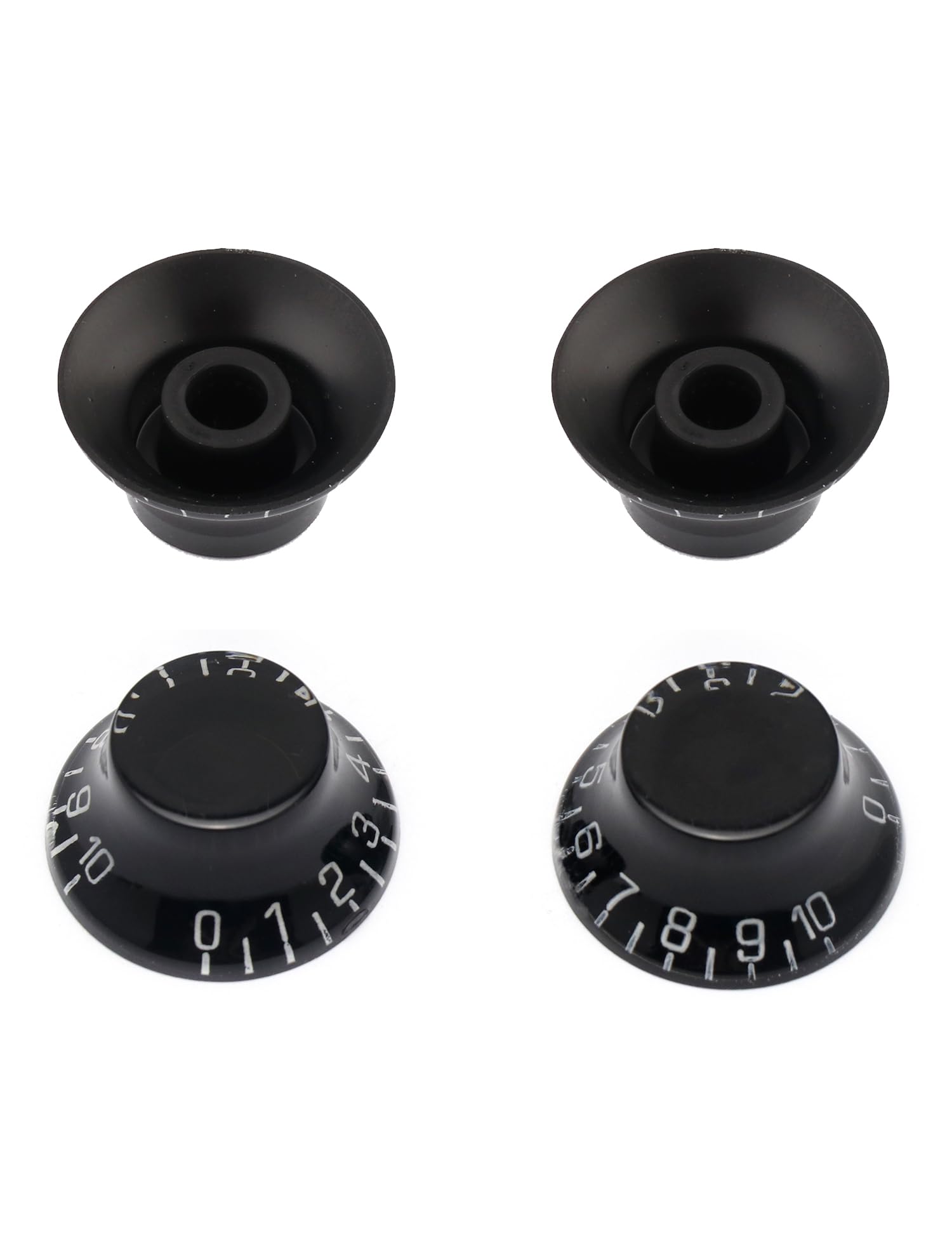Metallor Electric Guitar Top Hat Knobs Speed Volume Tone Control Knobs Compatible with Les Paul LP Style Electric Guitar Parts R