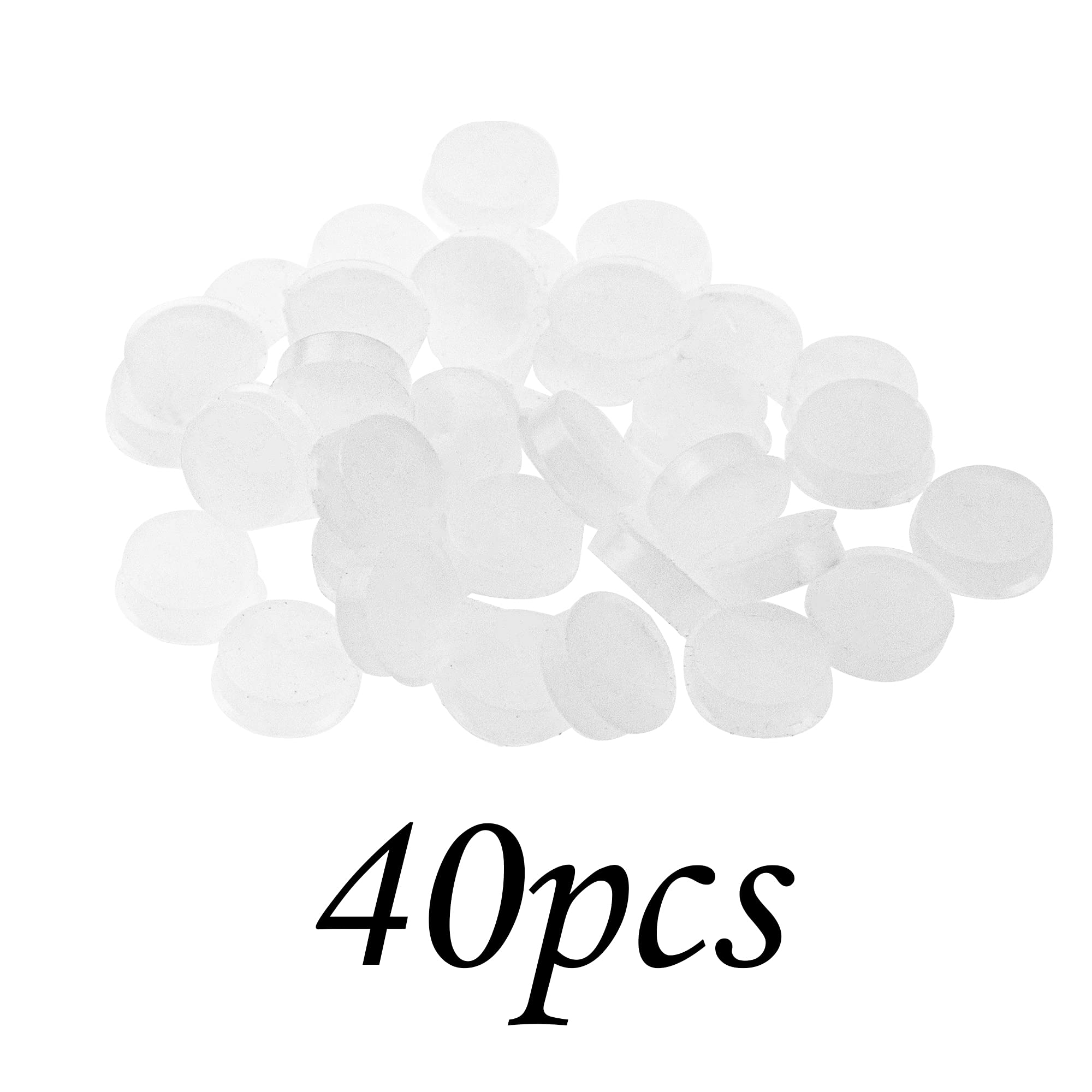40Pcs Yootones Soft Rubber Flute Plugs Open Hole Plug Compatible with Flutes Repair Parts Accessories(7mm)