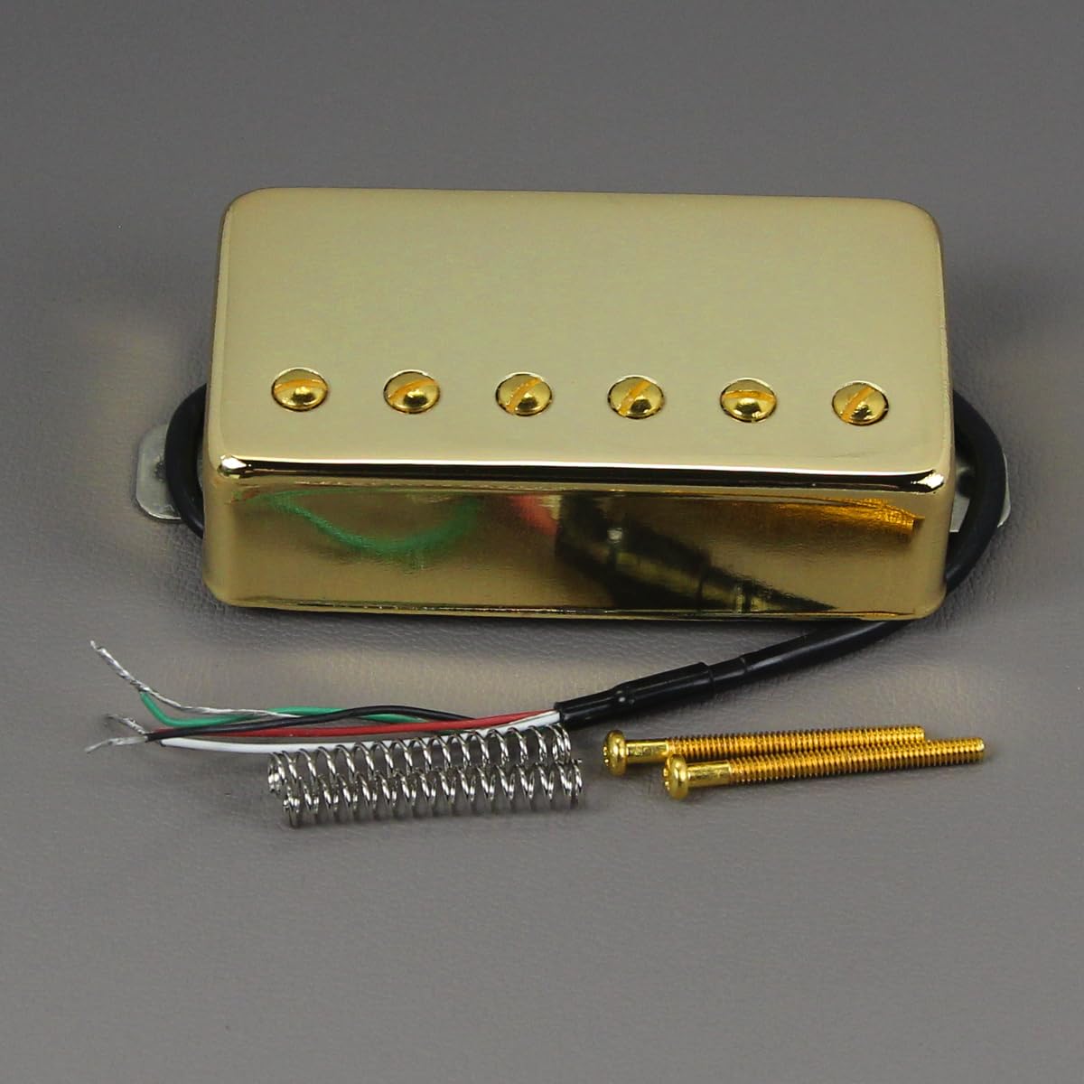 FLEOR Humbucker Pickup Ceramic Guitar Bridge Pickup Set Golden Fit LP Style Electric Guitar